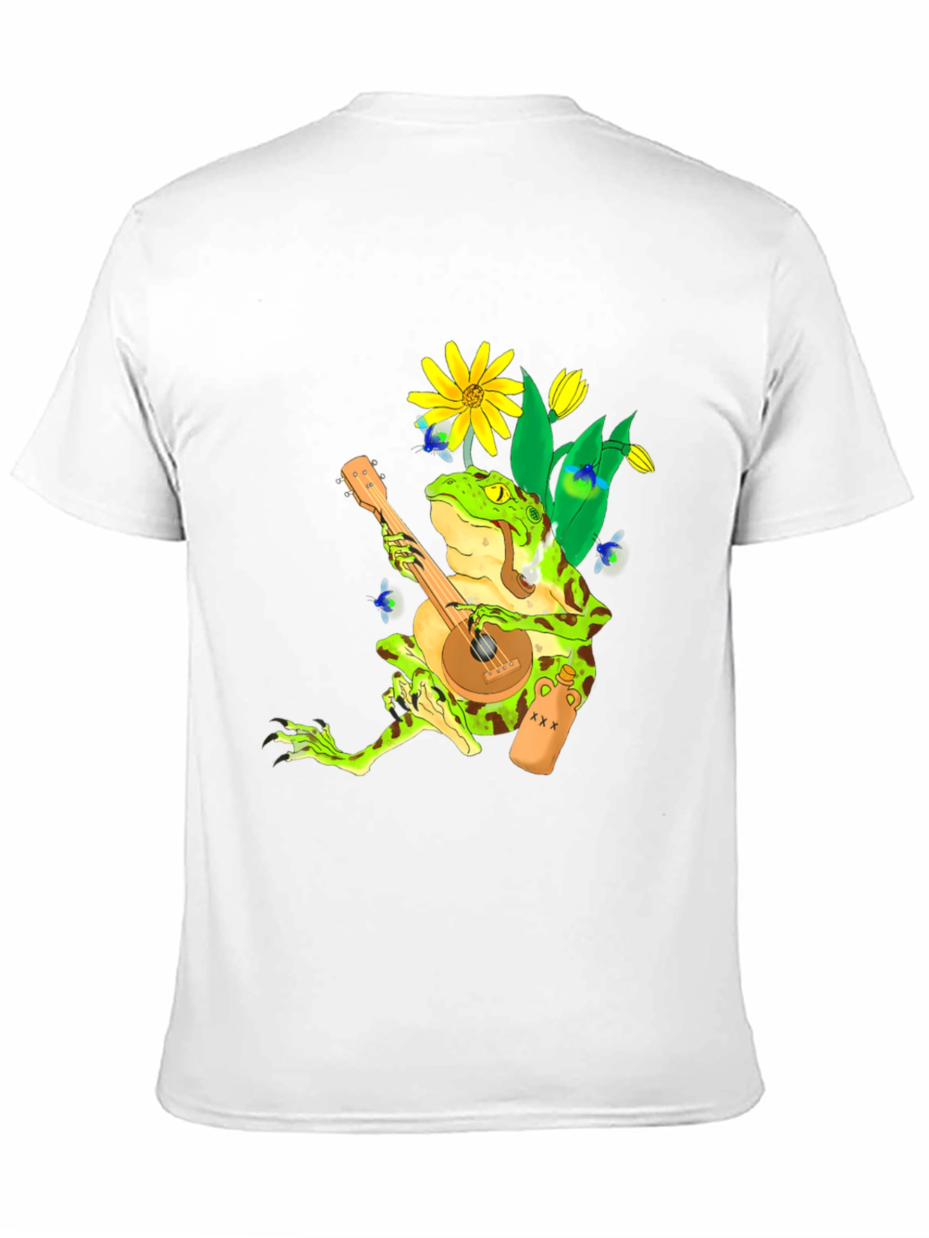 Frog Playing Banjo Graphic T-Shirt