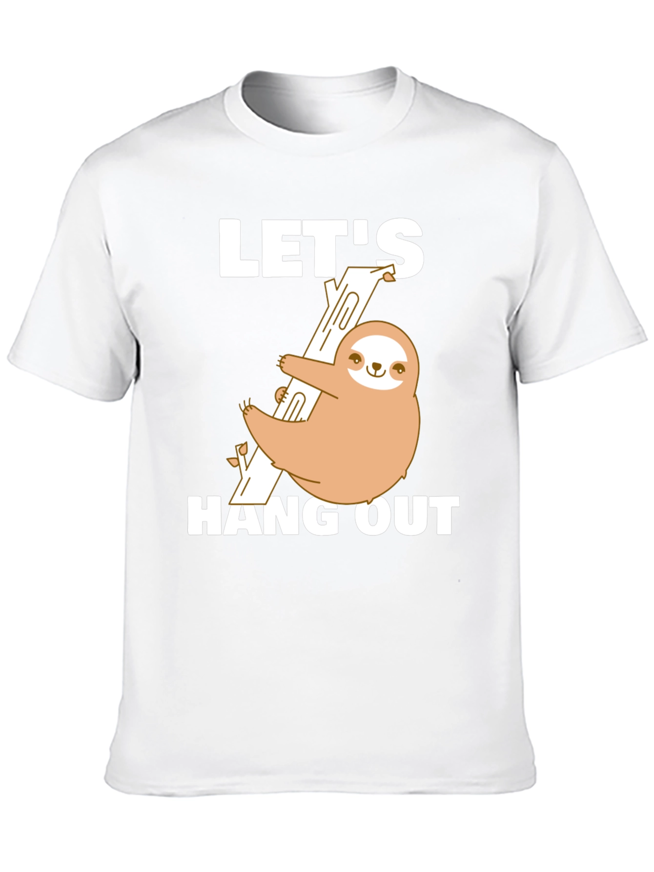 Sloth Hang Out T-Shirt Funny Tee