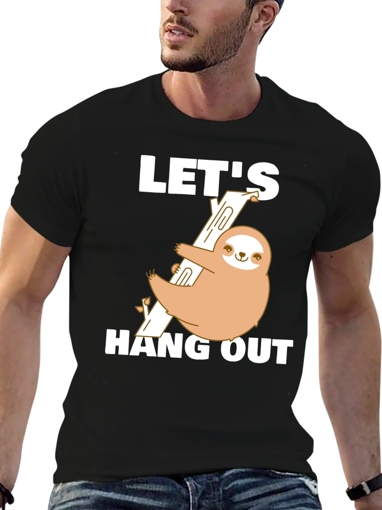 Sloth Hang Out T-Shirt Funny Tee