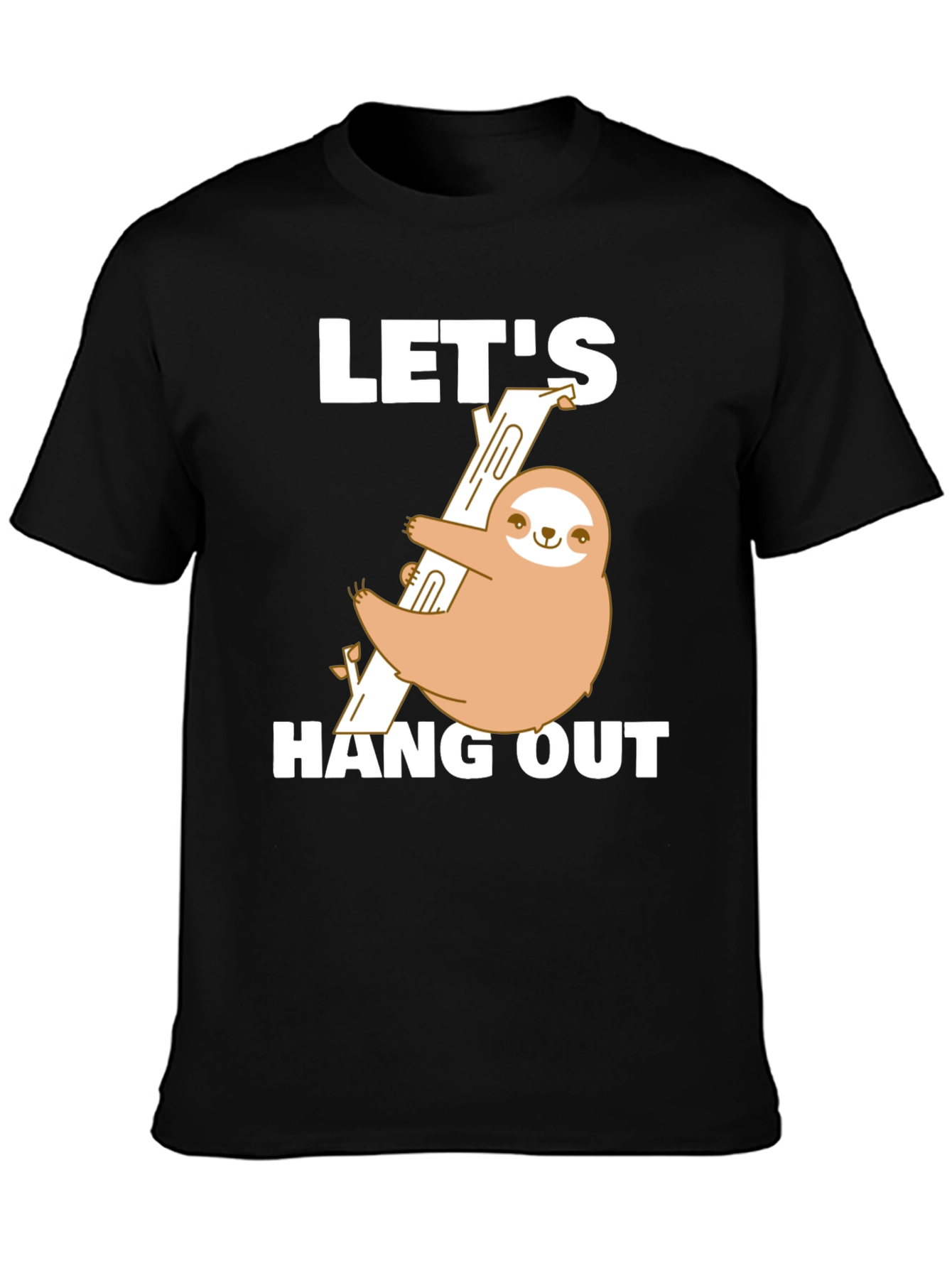 Sloth Hang Out T-Shirt Funny Tee