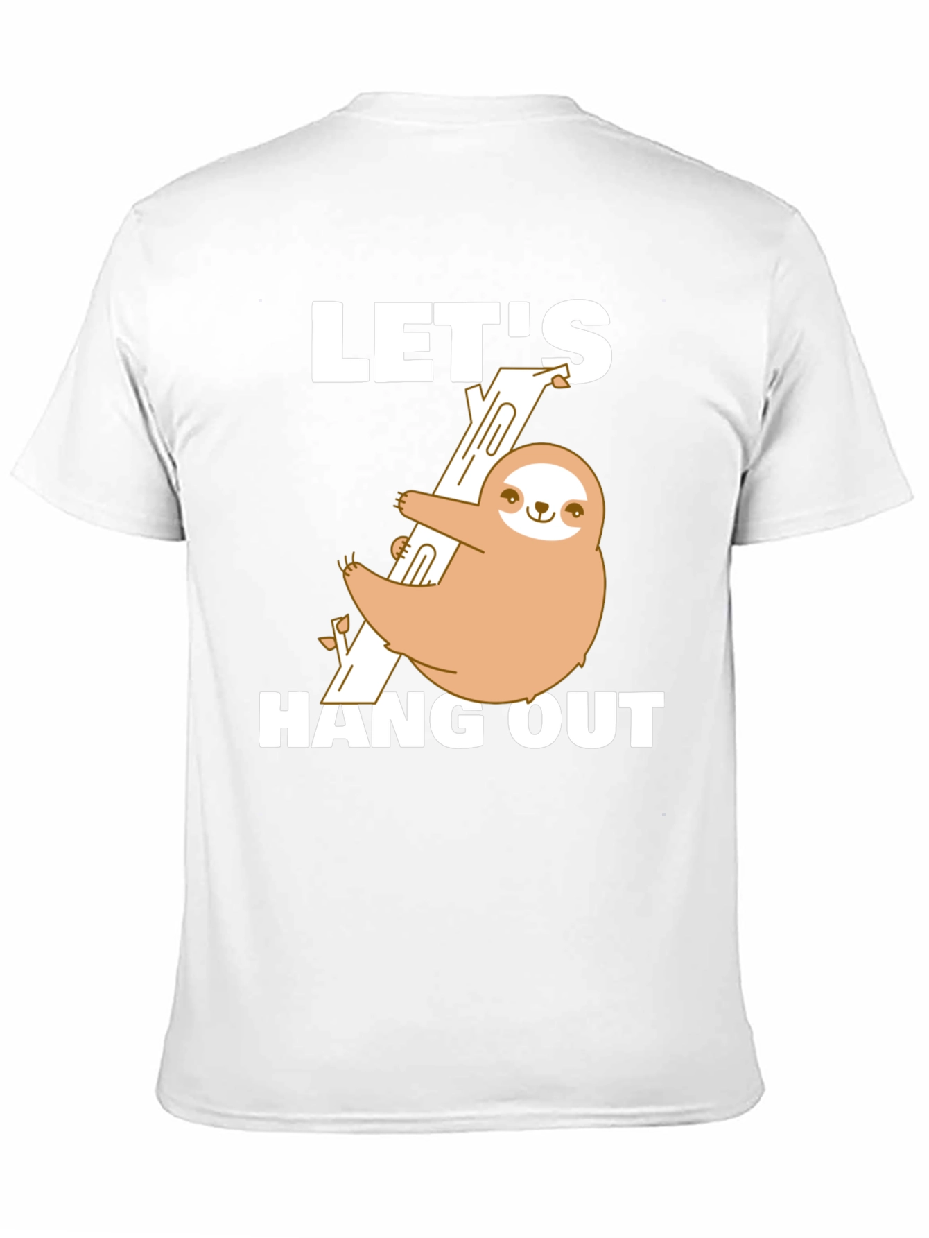 Sloth Hang Out T-Shirt Funny Tee