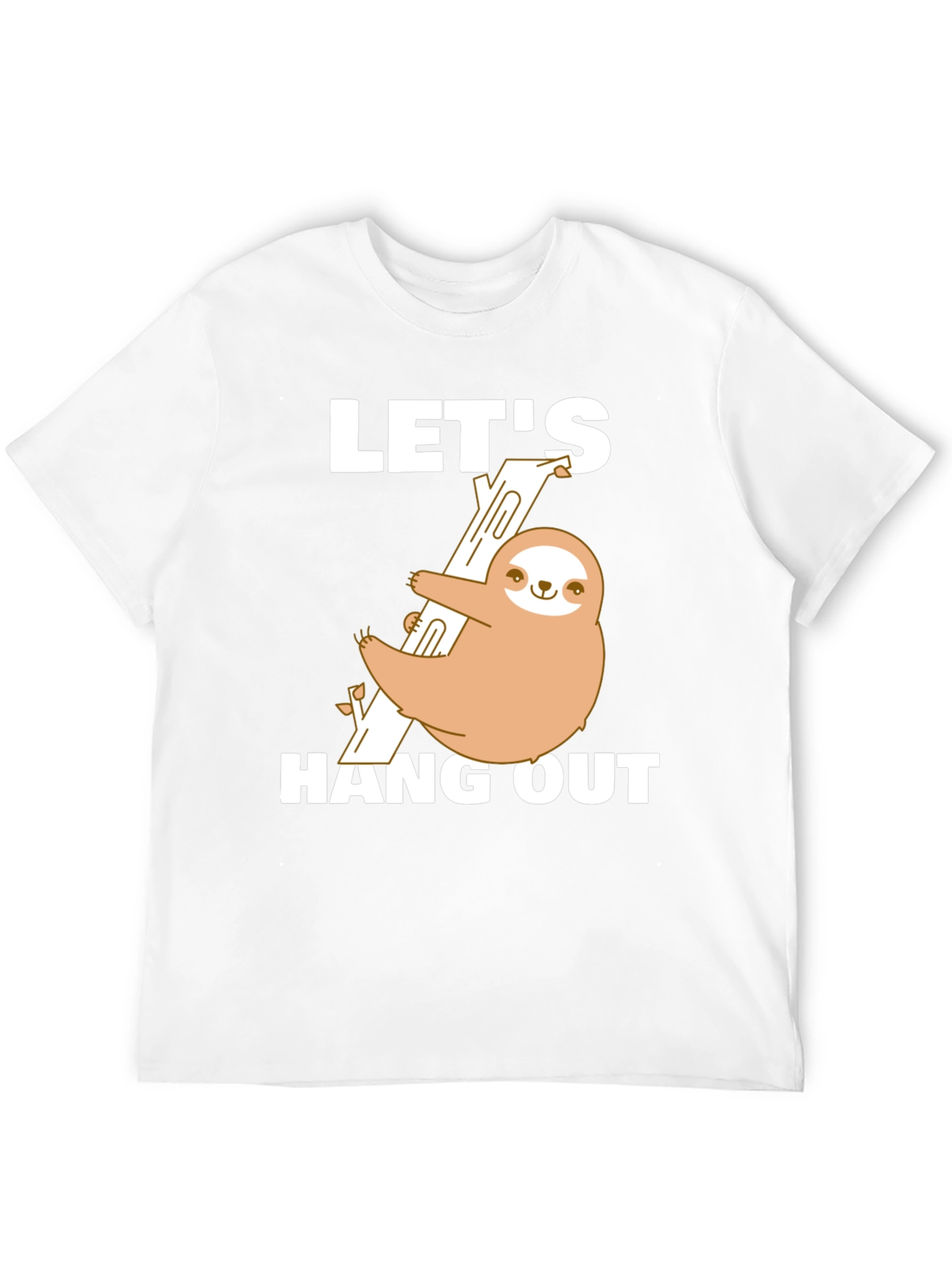 Sloth Hang Out T-Shirt Funny Tee