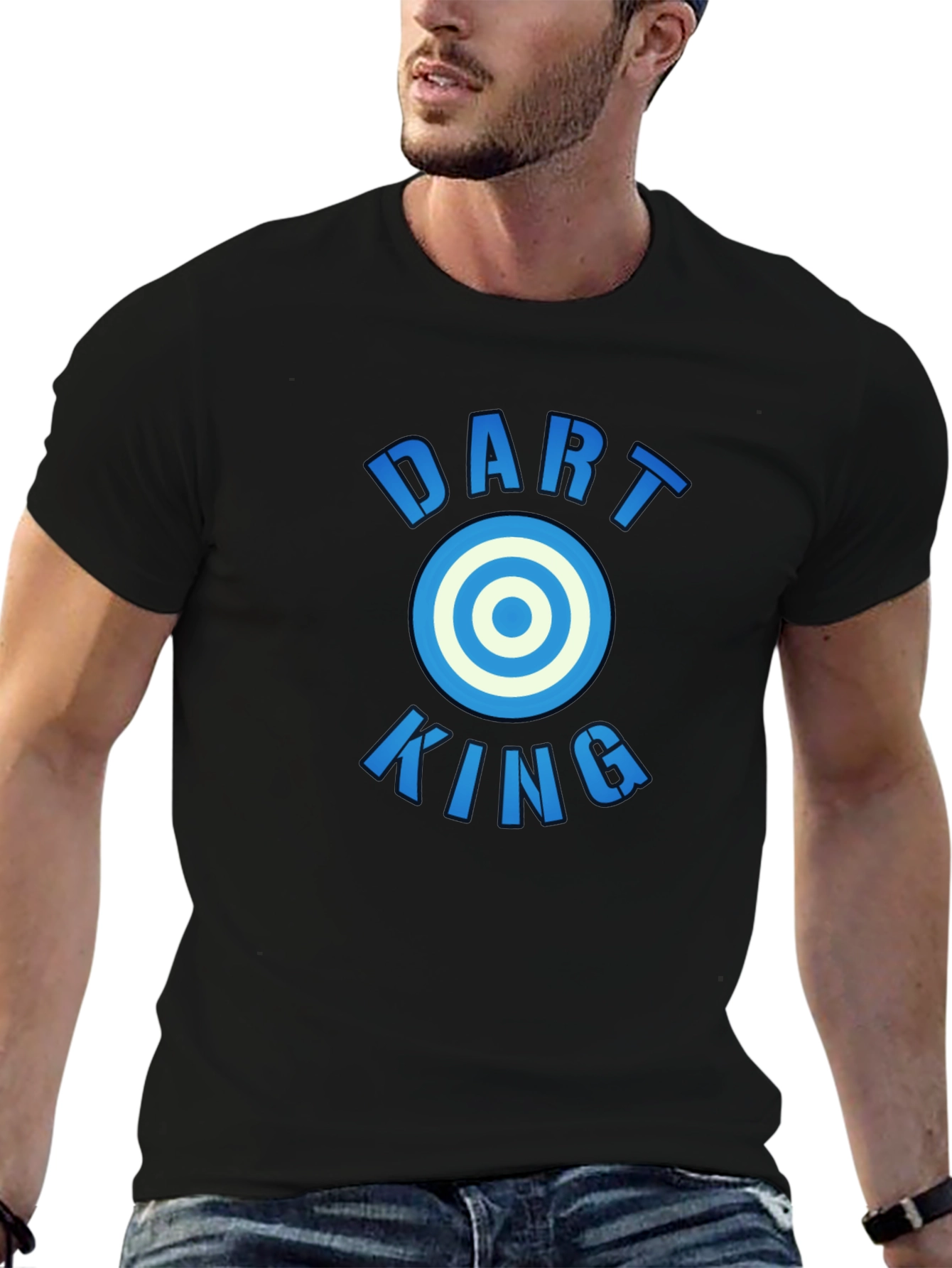 Dart King Graphic T-Shirt - Casual Cotton Tee
