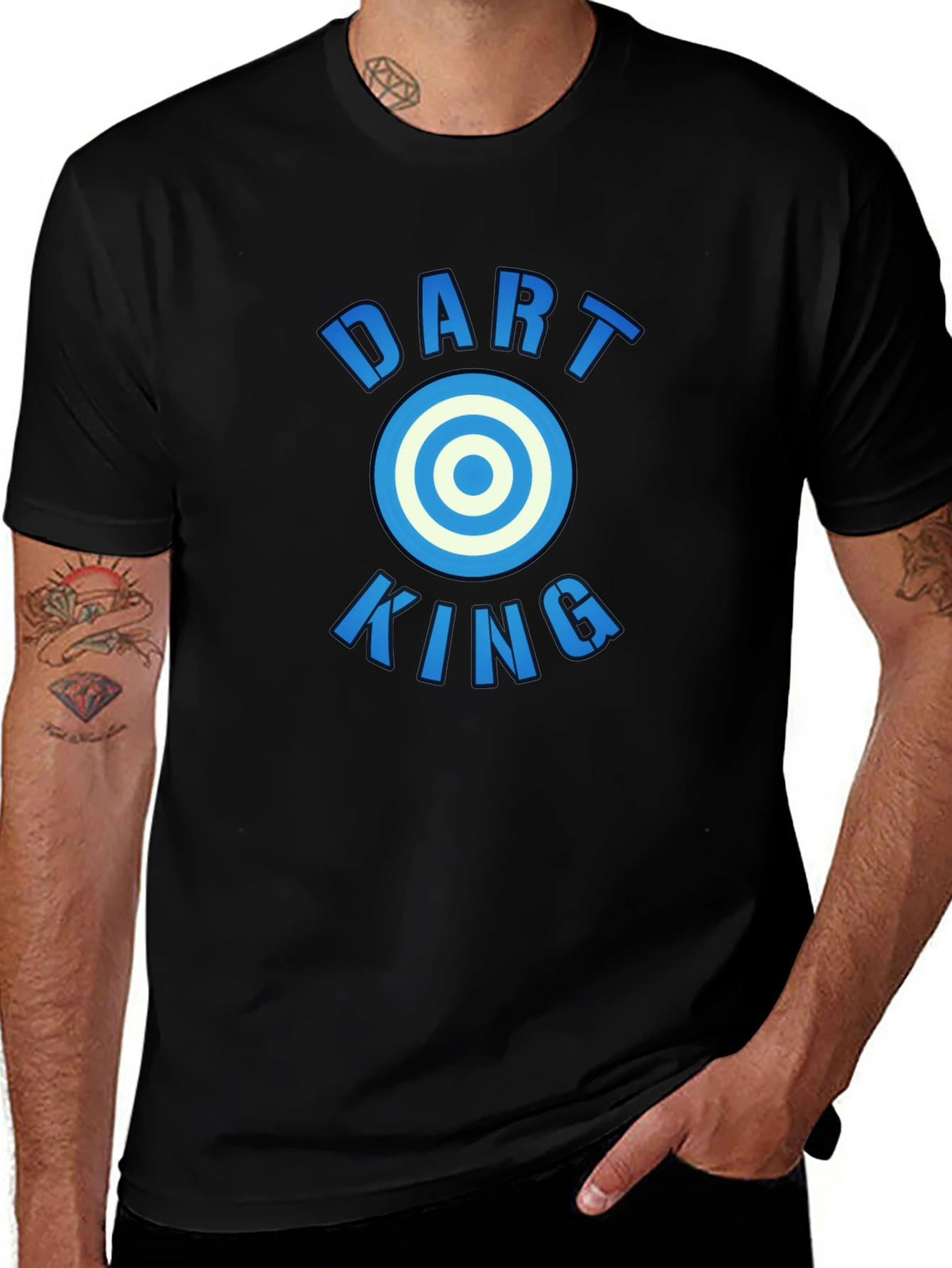 Dart King Graphic T-Shirt - Casual Cotton Tee