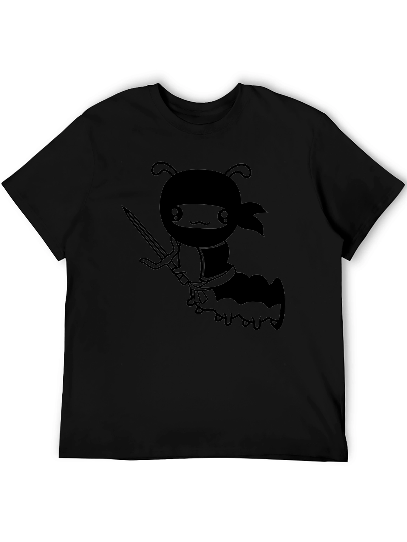 Ninja Caterpillar Graphic Tee - Black