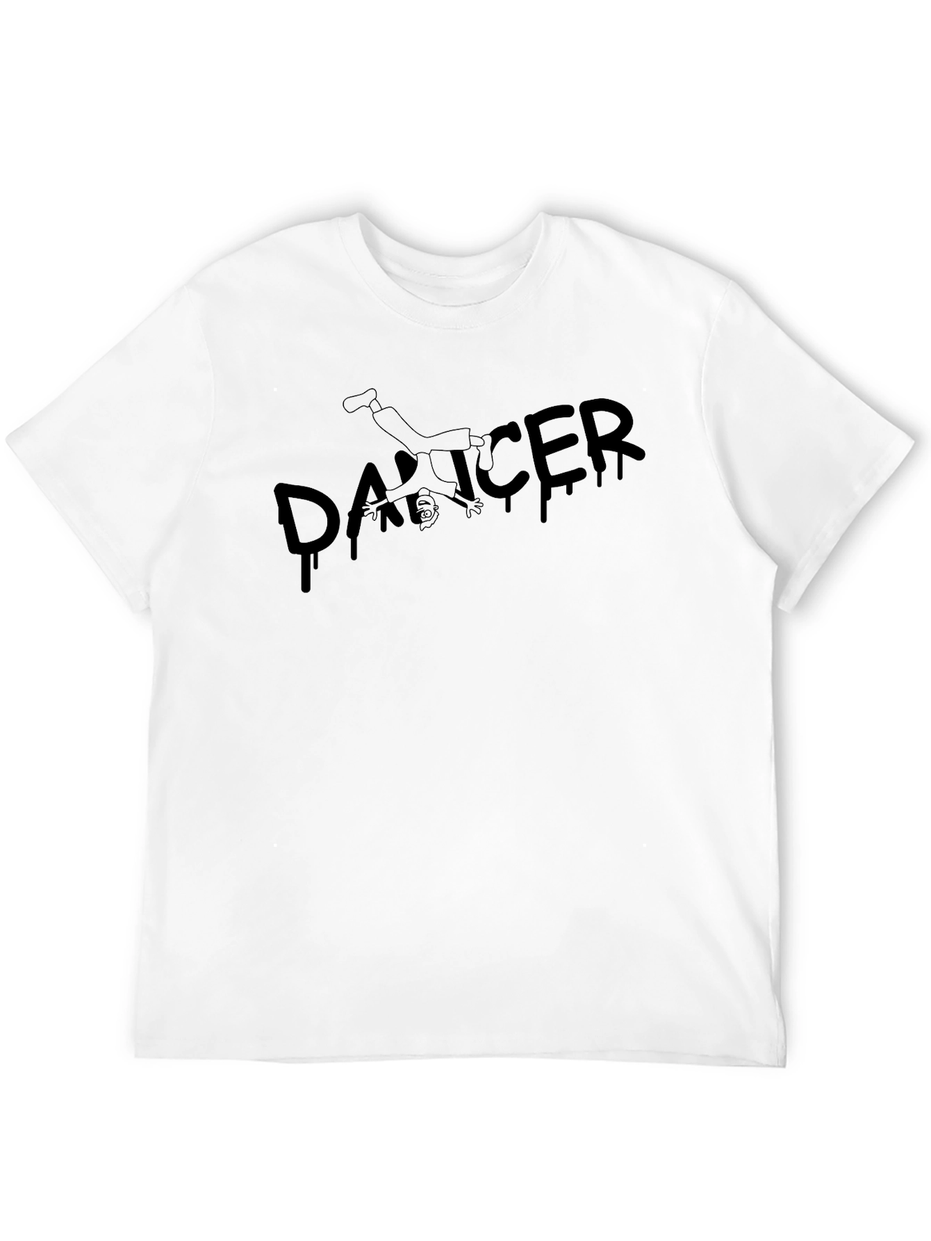 Black Dancer Graphic Tee - Stylish Casual Wear