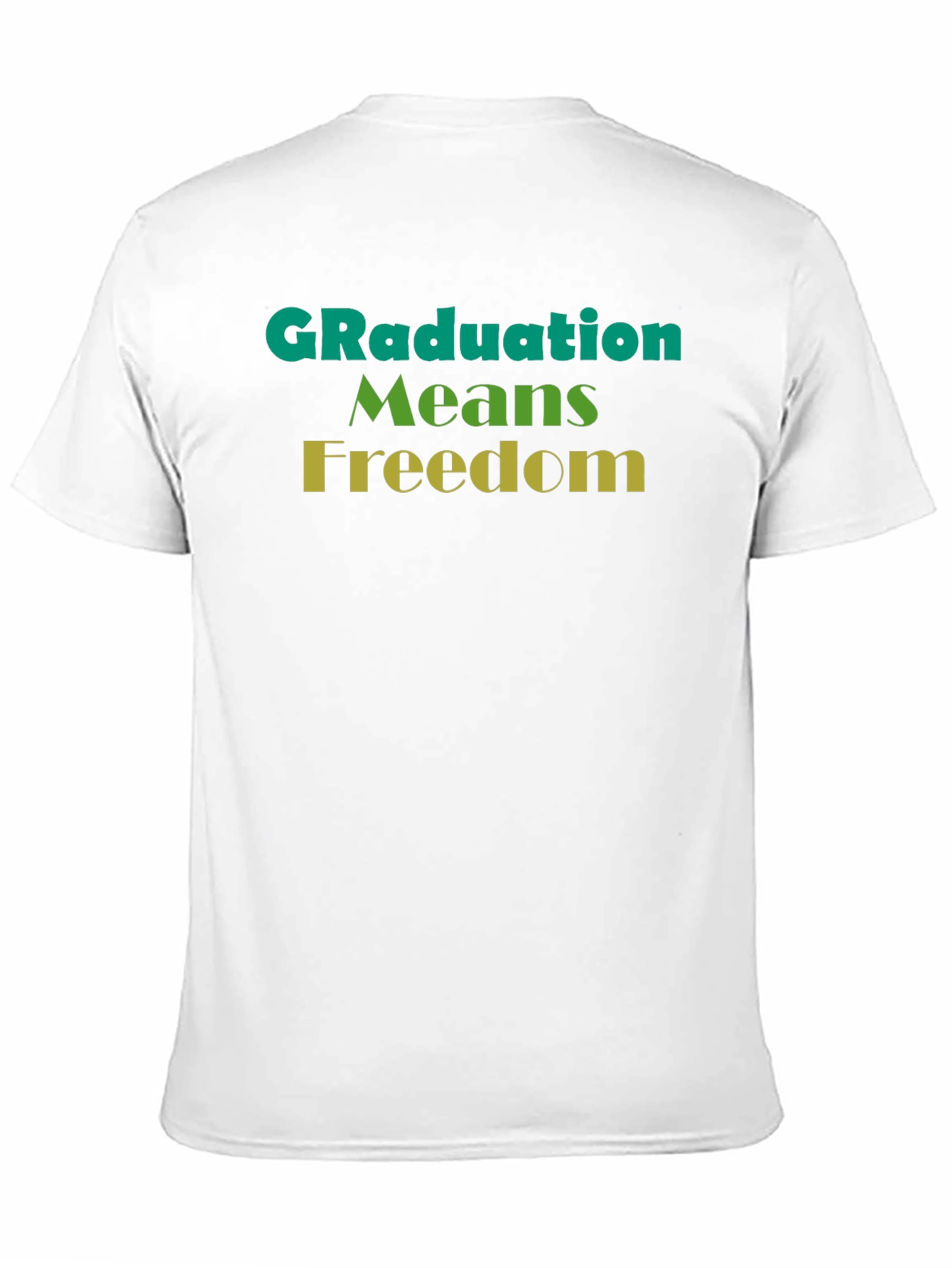 Graduation Means Freedom Graphic Tee - Unisex Black T-Shirt