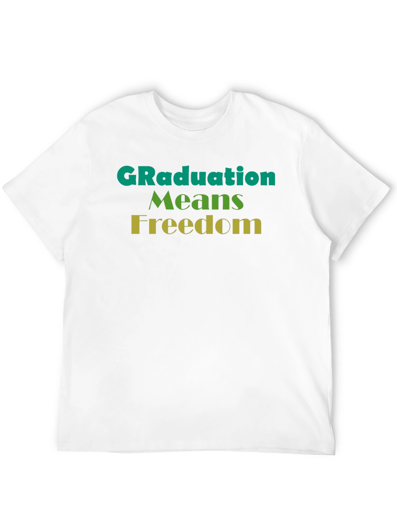 Graduation Means Freedom Graphic Tee - Unisex Black T-Shirt