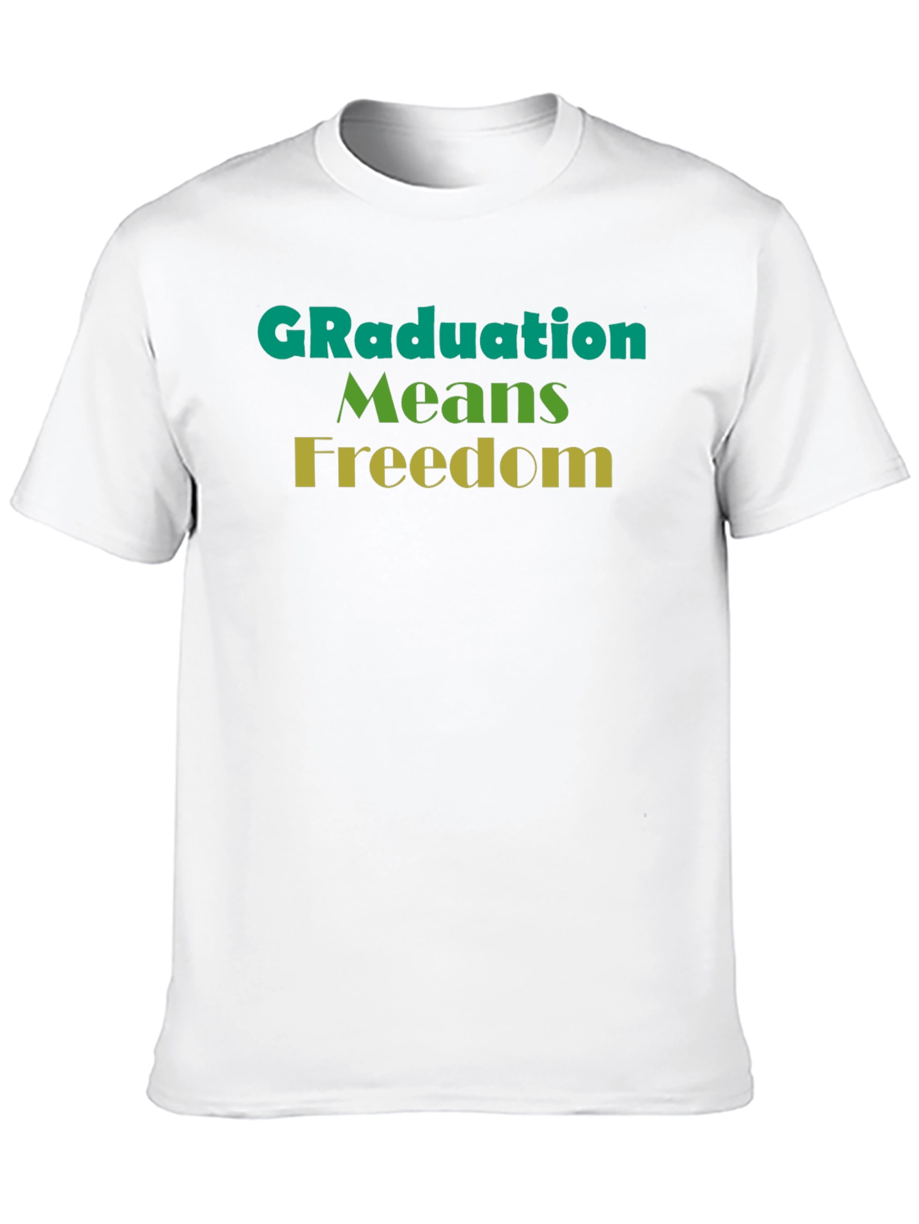 Graduation Means Freedom Graphic Tee - Unisex Black T-Shirt