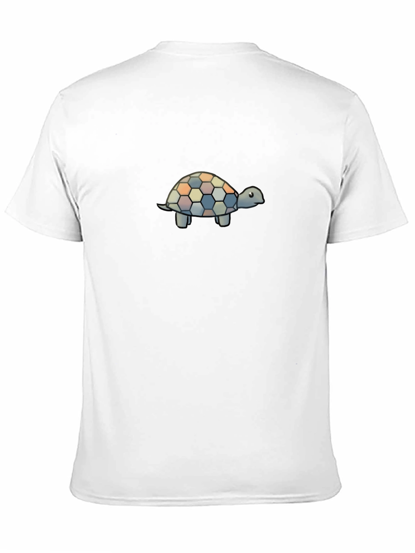 Turtle Patterned Mens Black T-Shirt