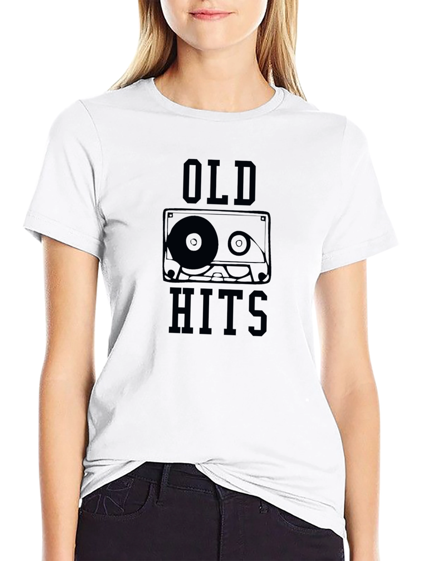 Retro Old Hits Cassette Tape Graphic T-Shirt