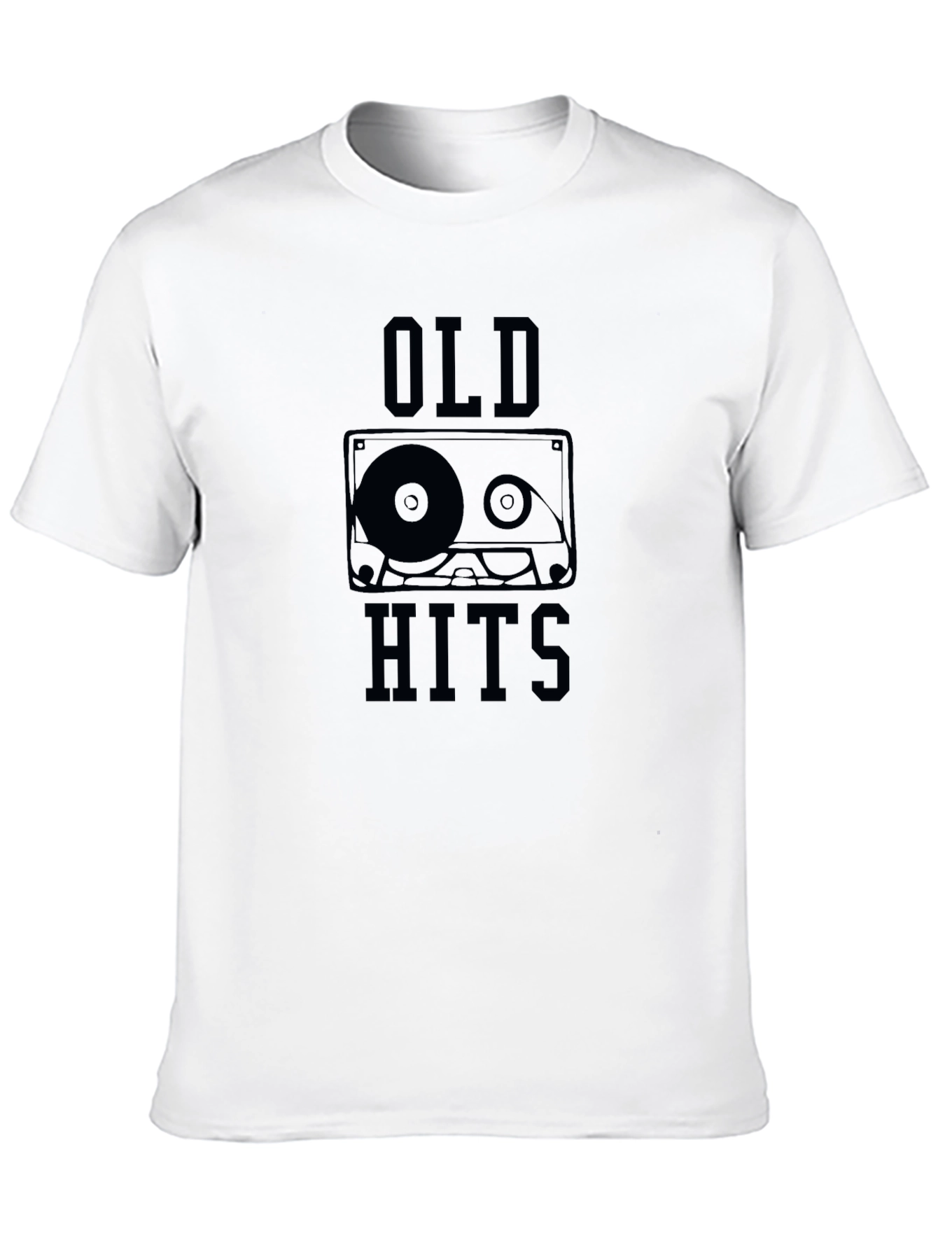 Retro Old Hits Cassette Tape Graphic T-Shirt