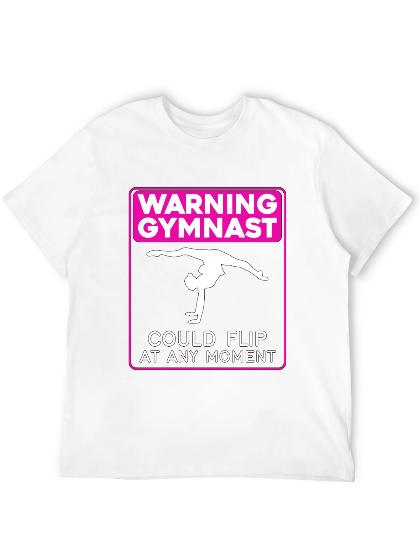 Warning Gymnast Flip T-Shirt