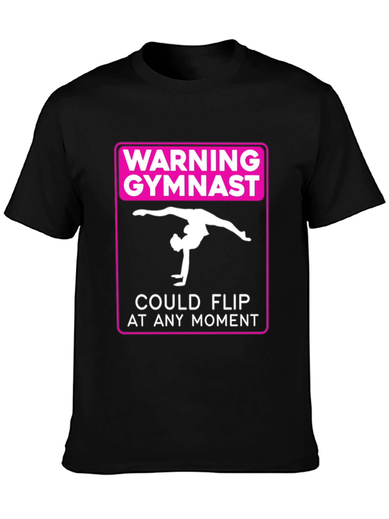 Warning Gymnast Flip T-Shirt