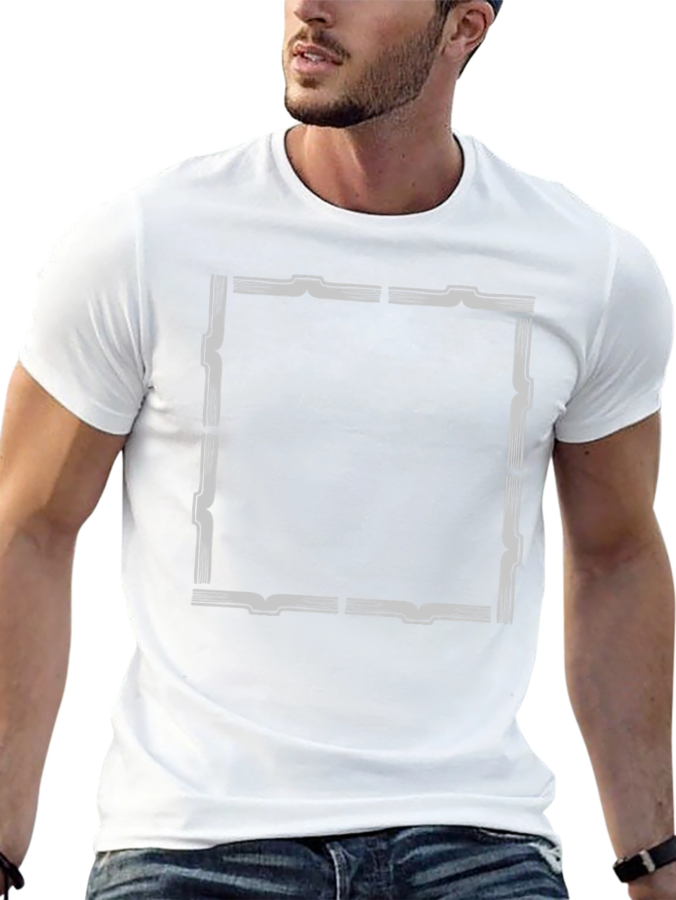 Framed Graphic Tee - Stylish and Modern