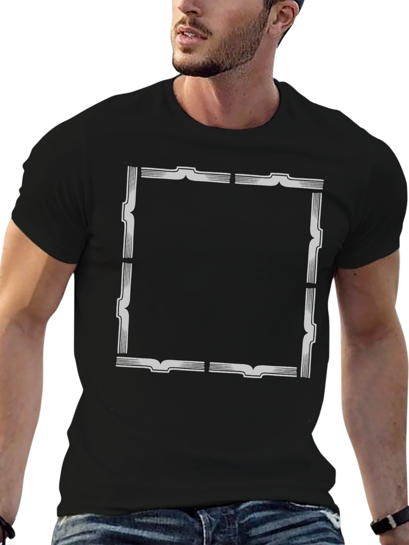 Framed Graphic Tee - Stylish and Modern