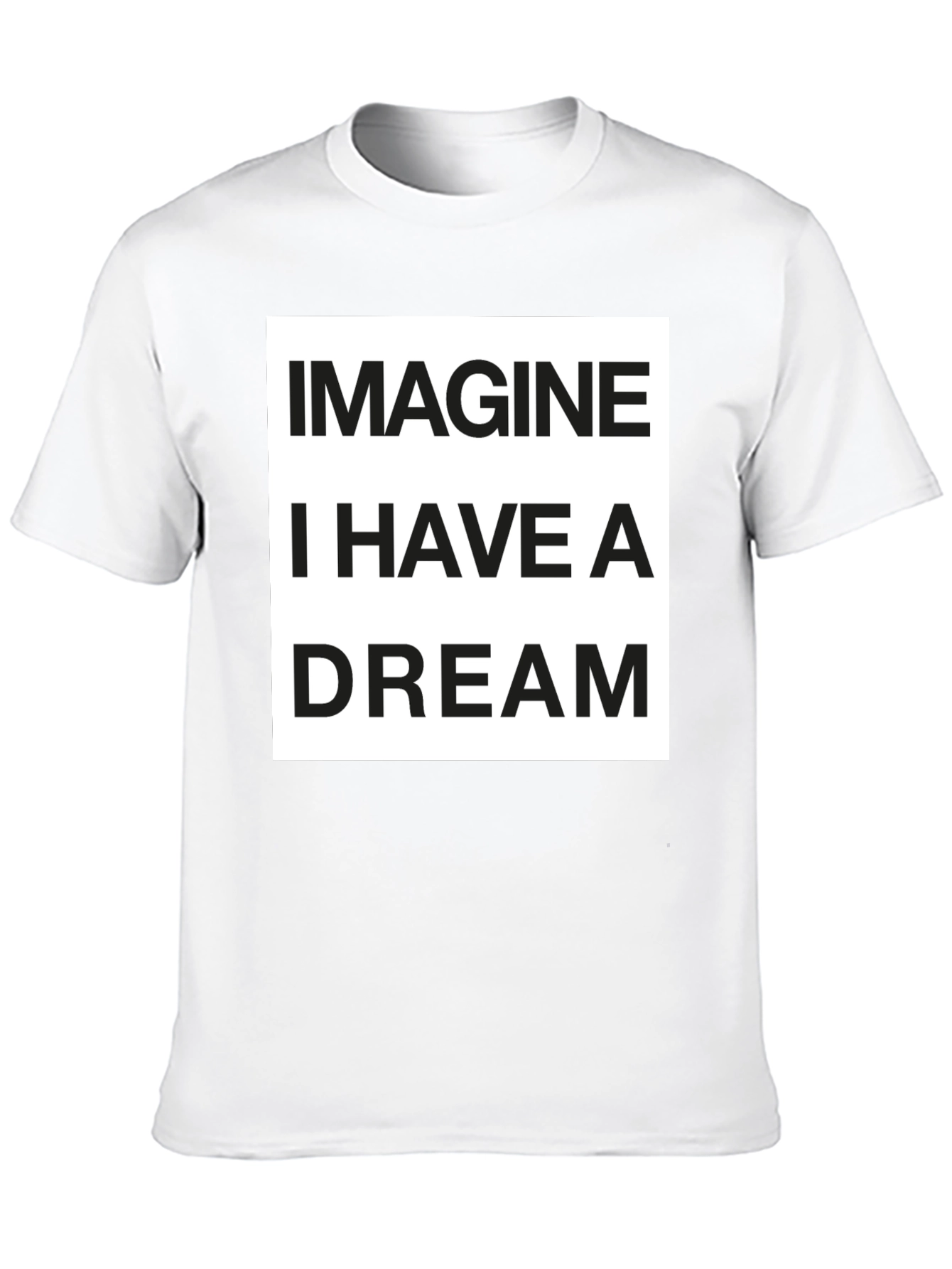 Imagine I Have a Dream Black Graphic T-Shirt