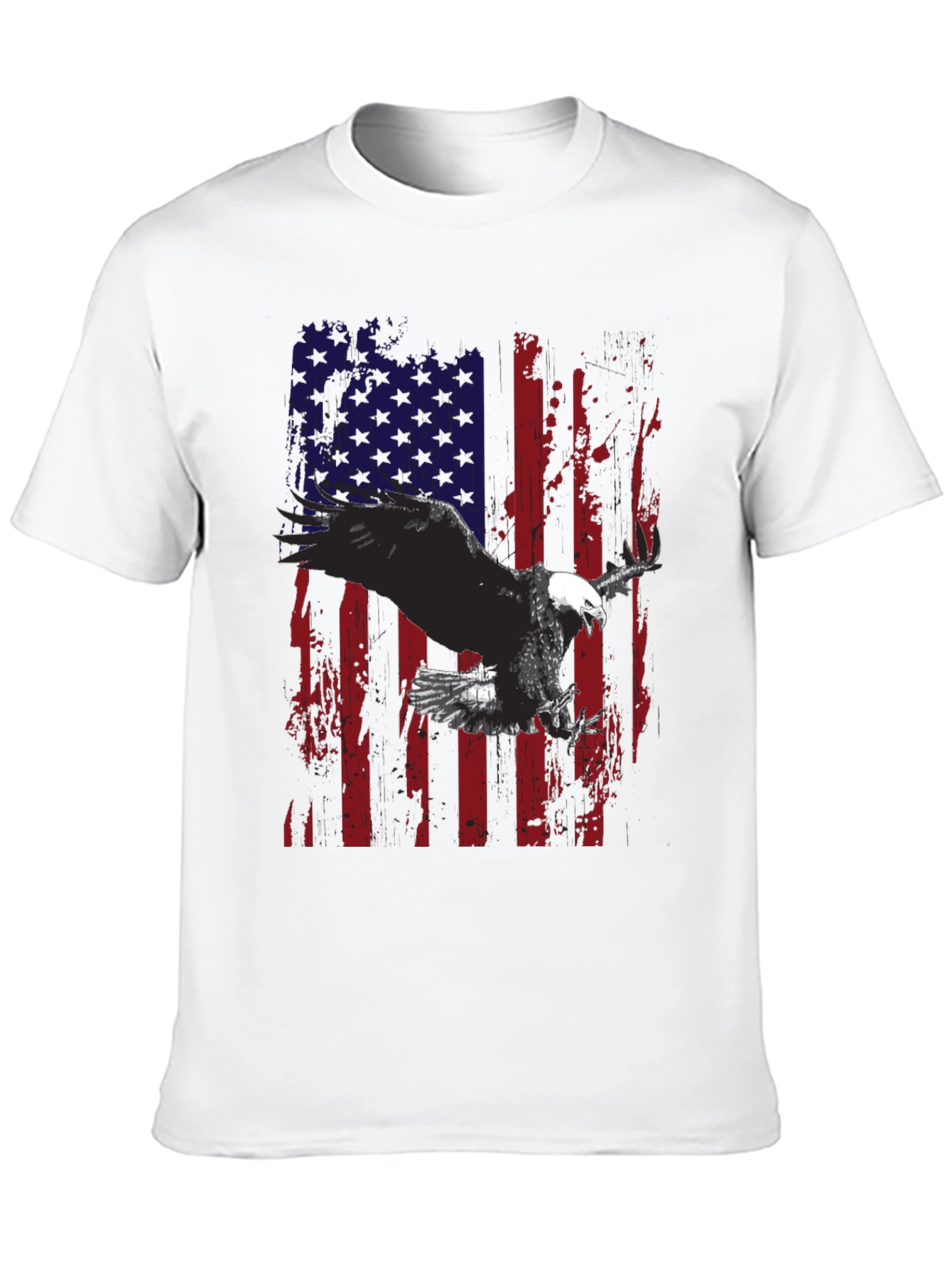 Eagle American Flag Graphic Tee - Patriotic Style