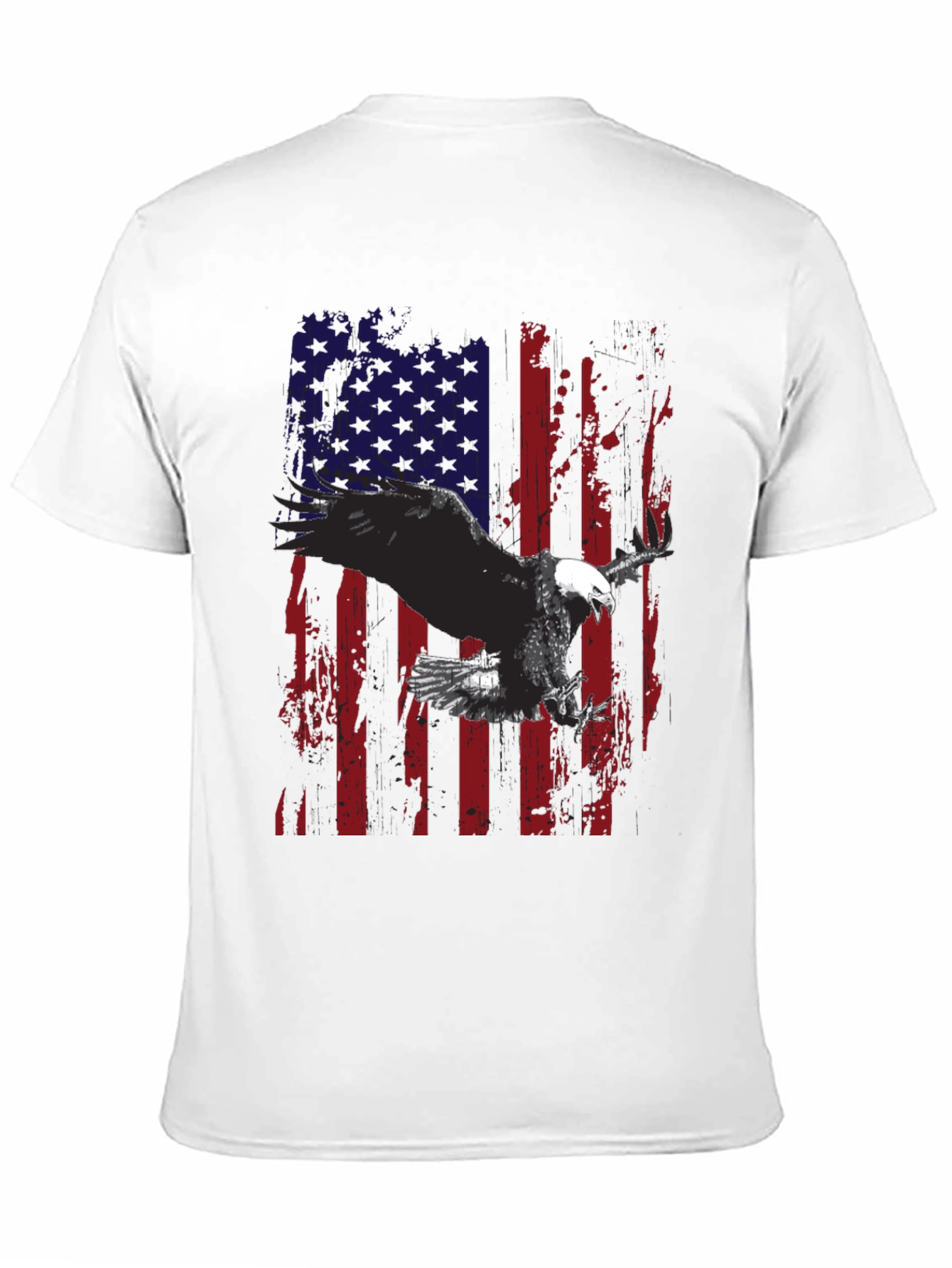 Eagle American Flag Graphic Tee - Patriotic Style