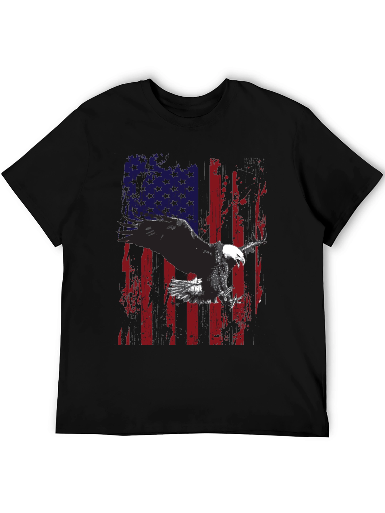 Eagle American Flag Graphic Tee - Patriotic Style