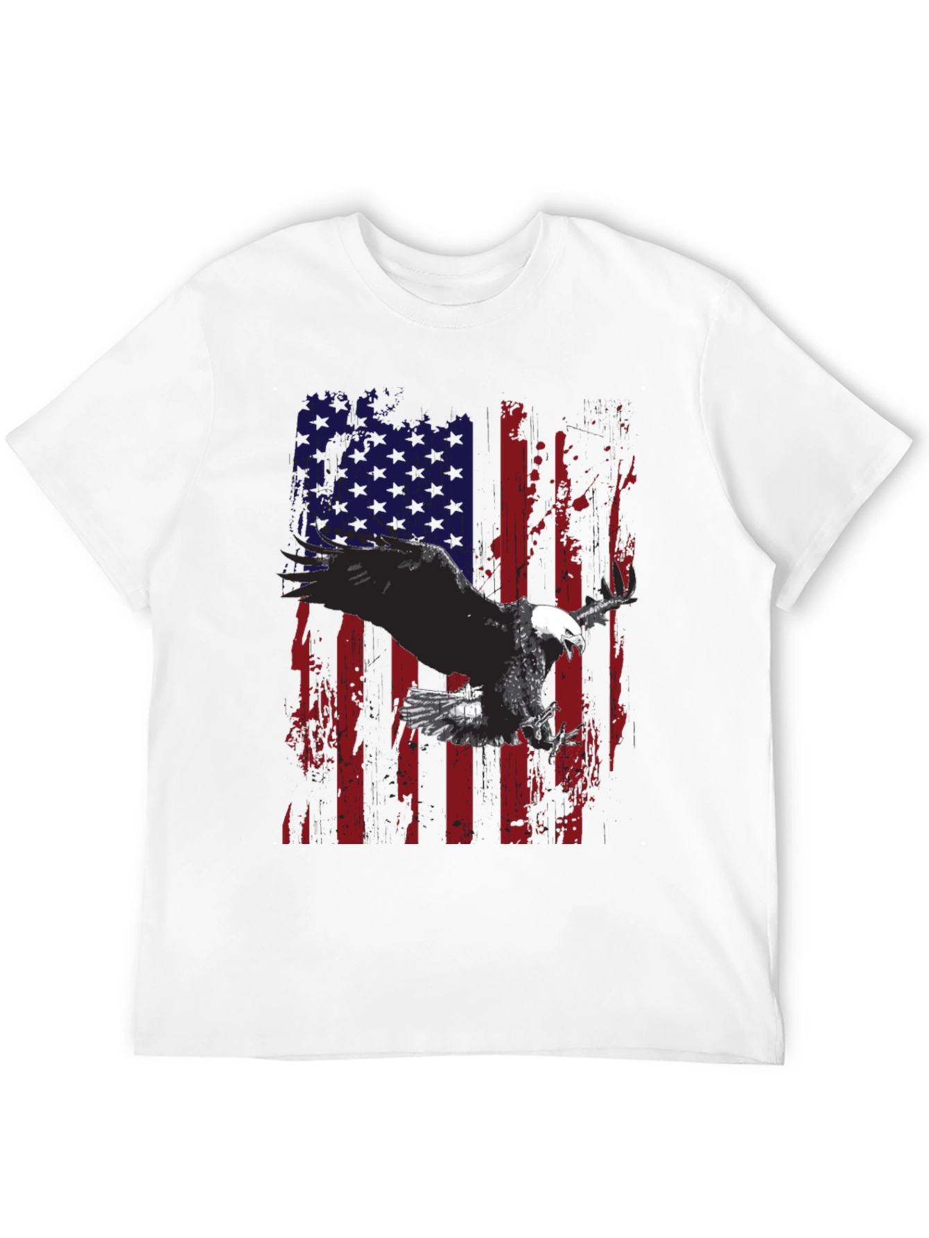 Eagle American Flag Graphic Tee - Patriotic Style