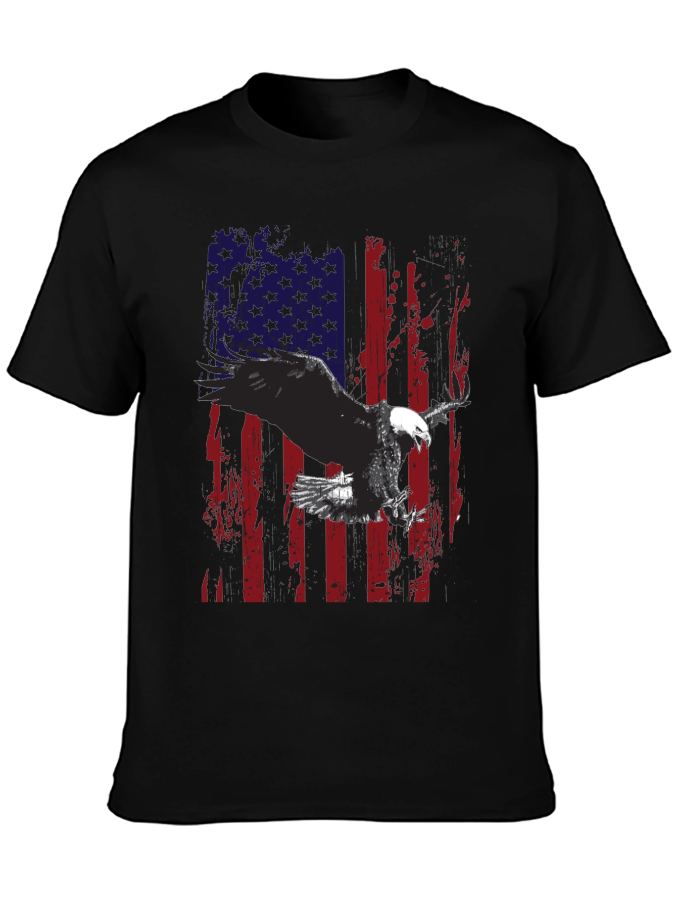 Eagle American Flag Graphic Tee - Patriotic Style