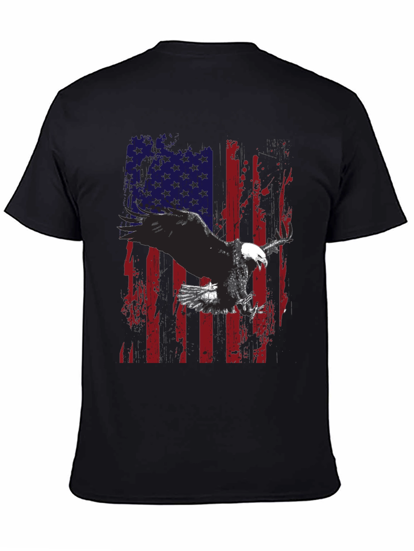 Eagle American Flag Graphic Tee - Patriotic Style
