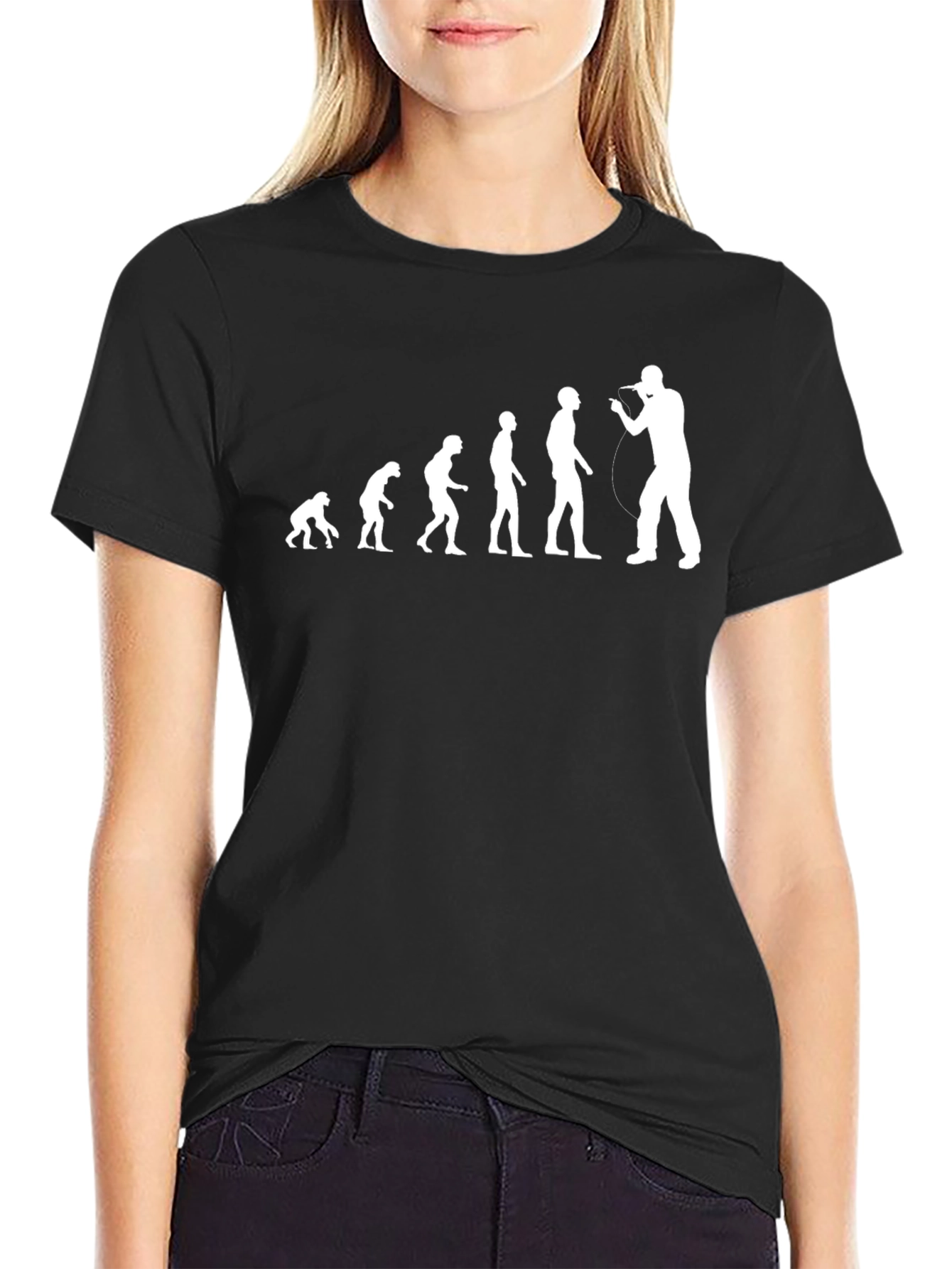 Evolution of Rapper Black T-Shirt