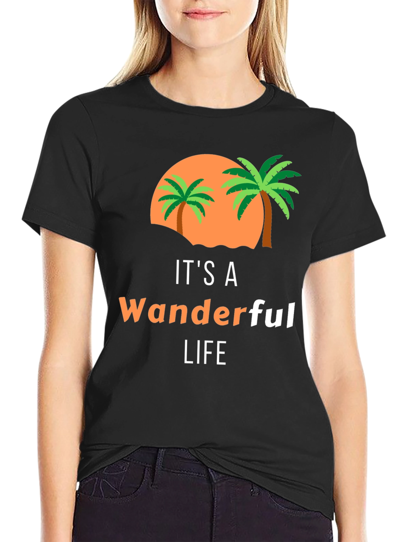 Wanderful Life Palm Tree Graphic Tee