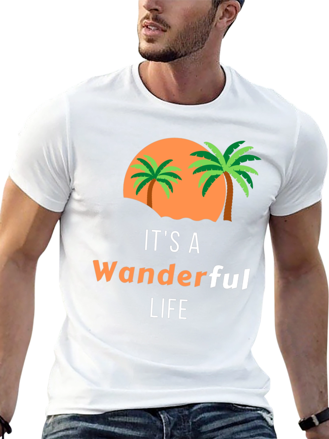 Wanderful Life Palm Tree Graphic Tee