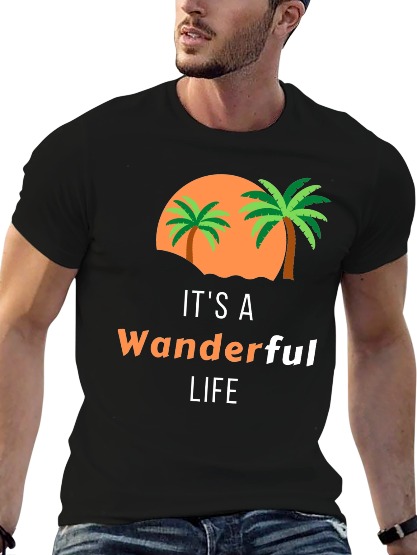 Wanderful Life Palm Tree Graphic Tee