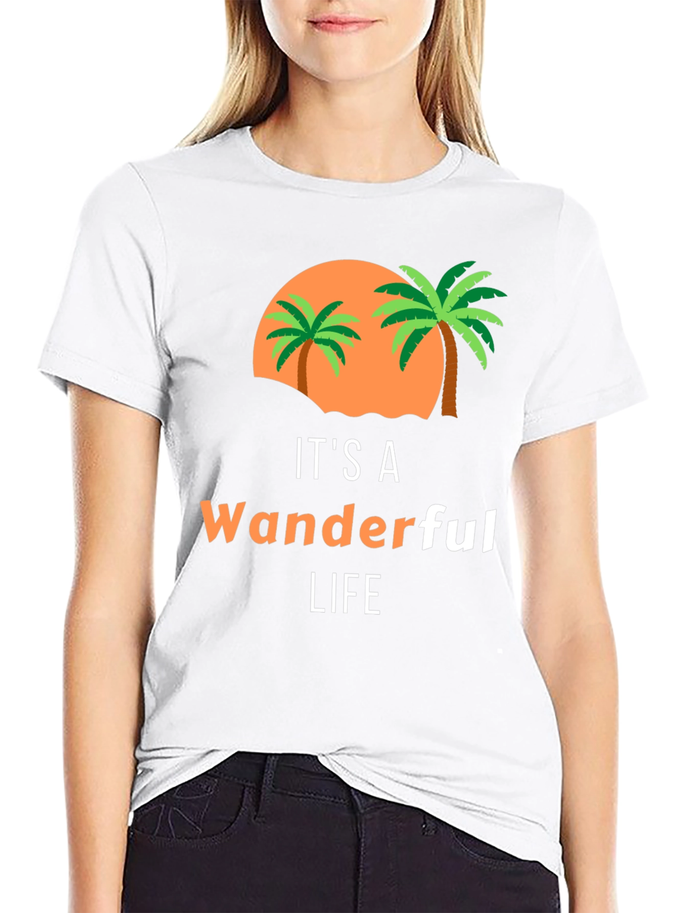 Wanderful Life Palm Tree Graphic Tee