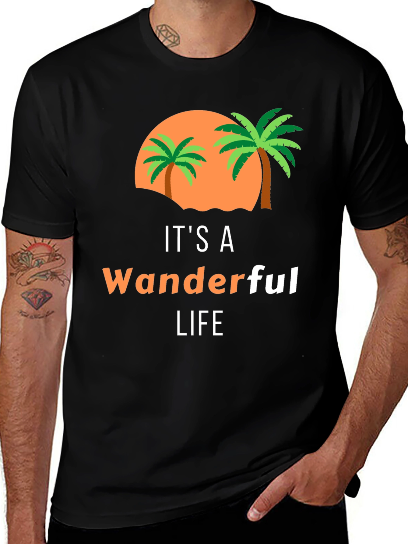 Wanderful Life Palm Tree Graphic Tee