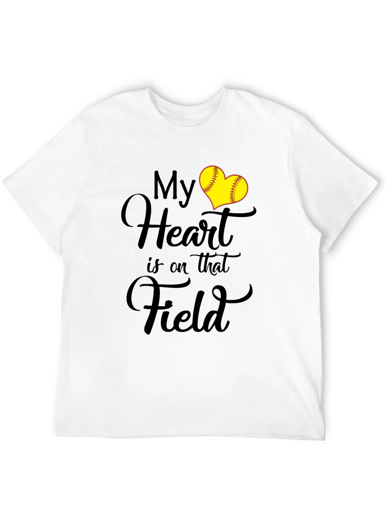 My Heart is on that Field Softball Lover T-Shirt