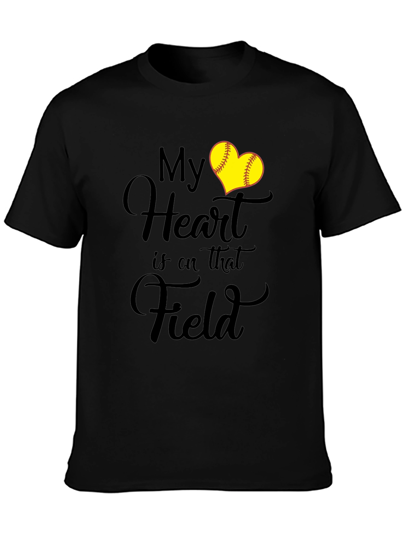 My Heart is on that Field Softball Lover T-Shirt
