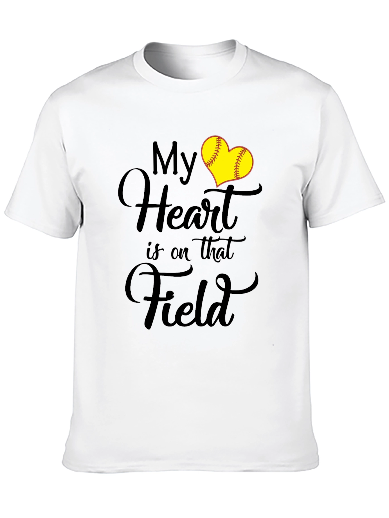 My Heart is on that Field Softball Lover T-Shirt