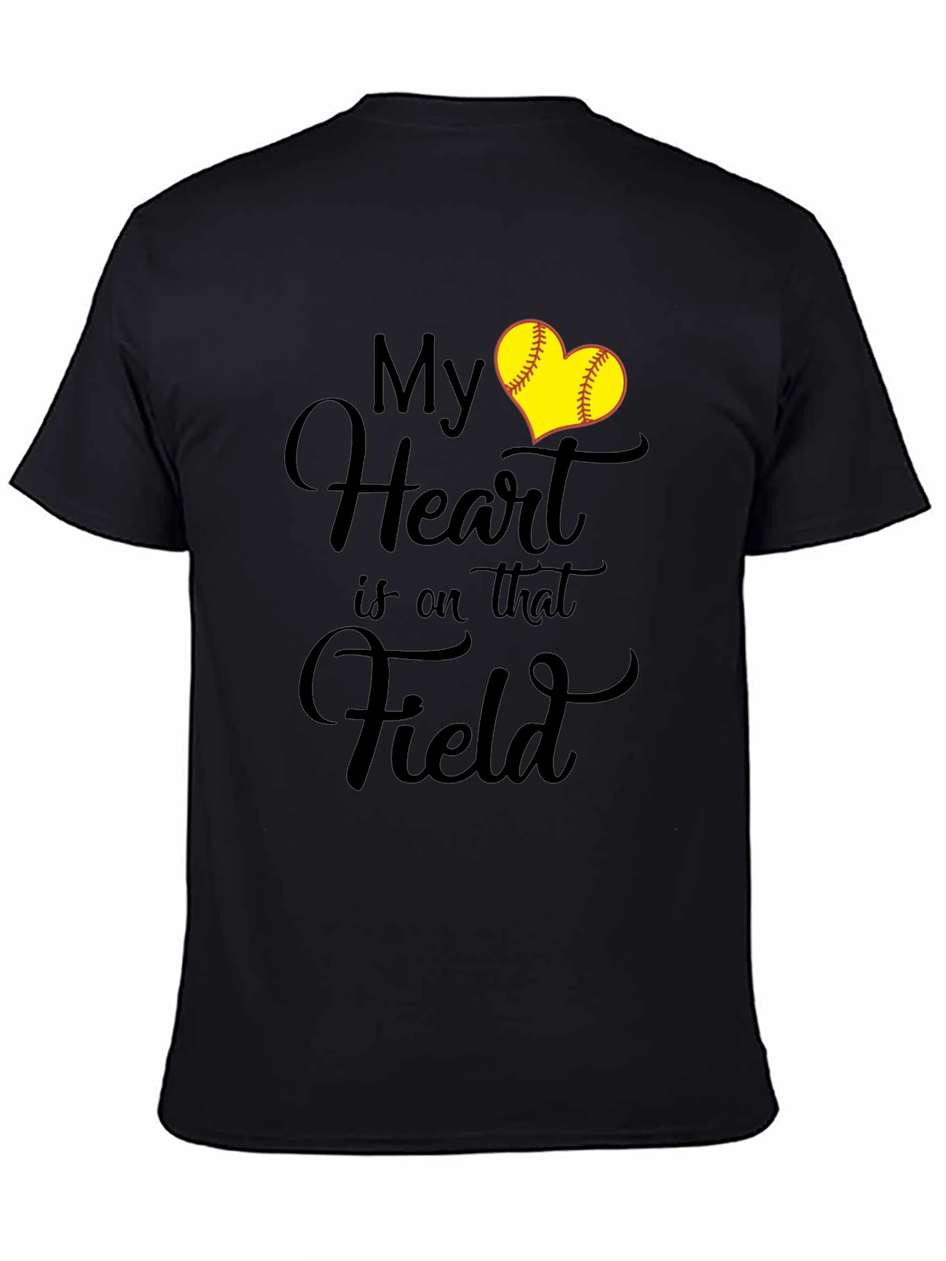 My Heart is on that Field Softball Lover T-Shirt
