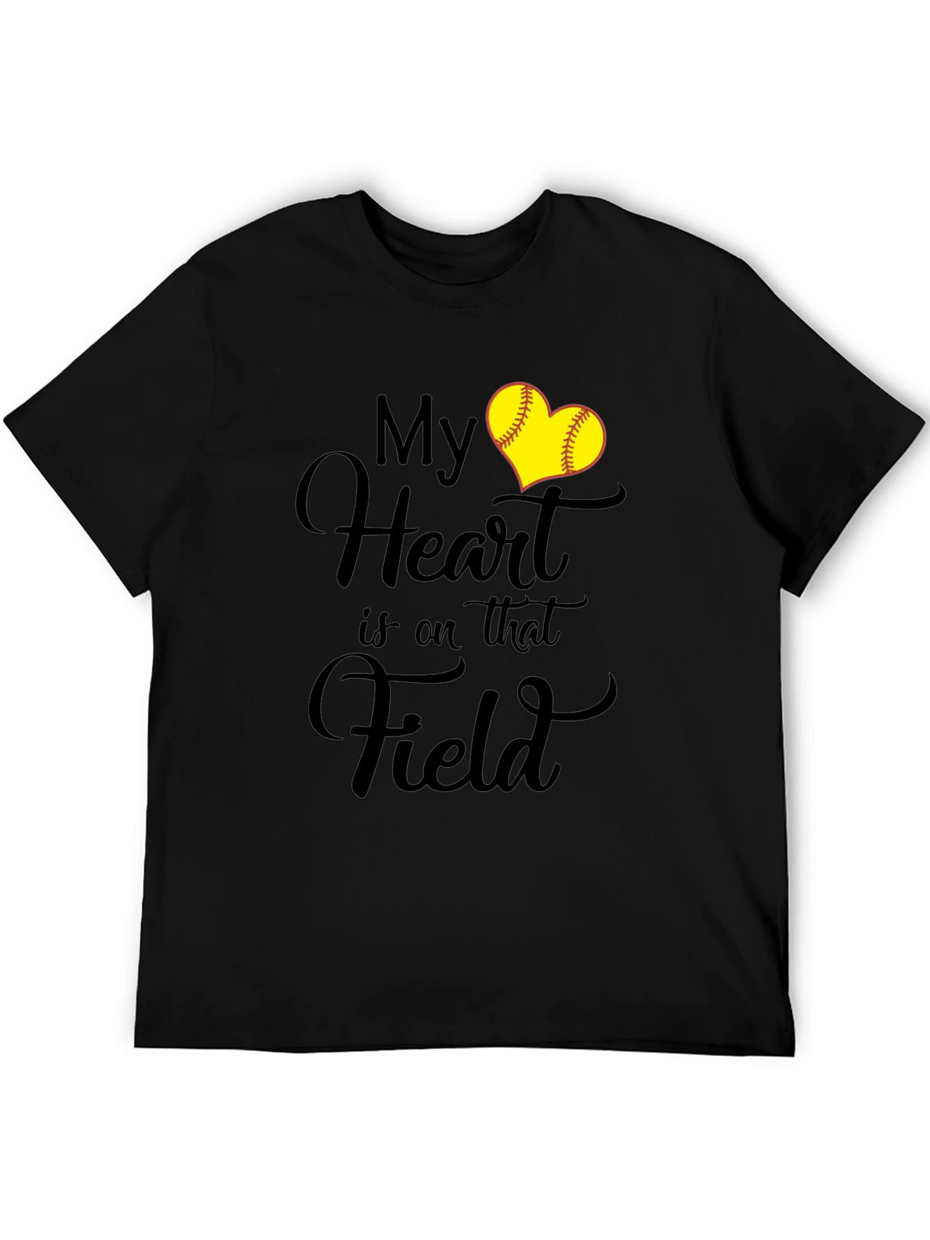 My Heart is on that Field Softball Lover T-Shirt