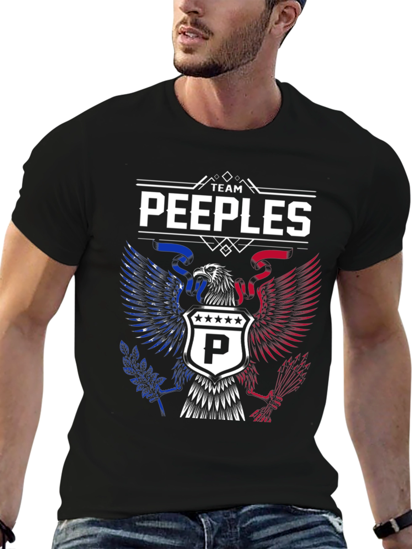 Team Peeples Eagle Graphic Tee - Patriotic T-Shirt