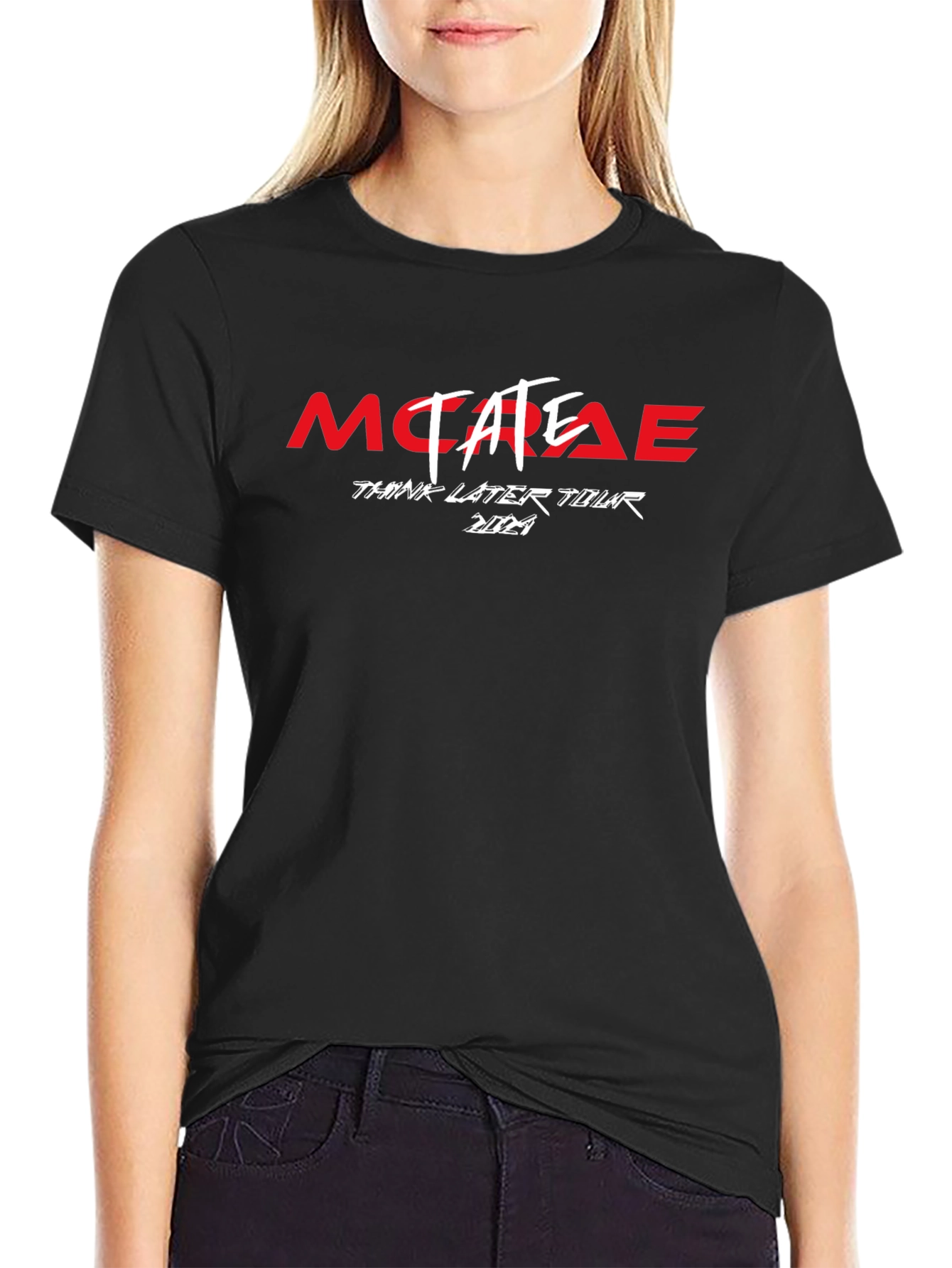 MC Tate Think Later Tour 2021 Black T-Shirt