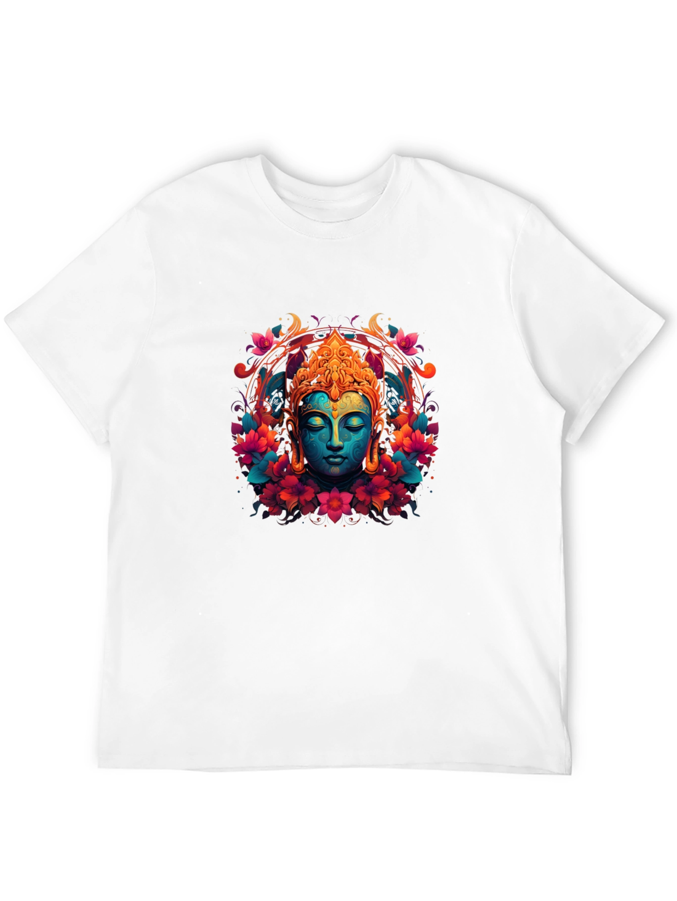 Vibrant Buddha Graphic T-Shirt