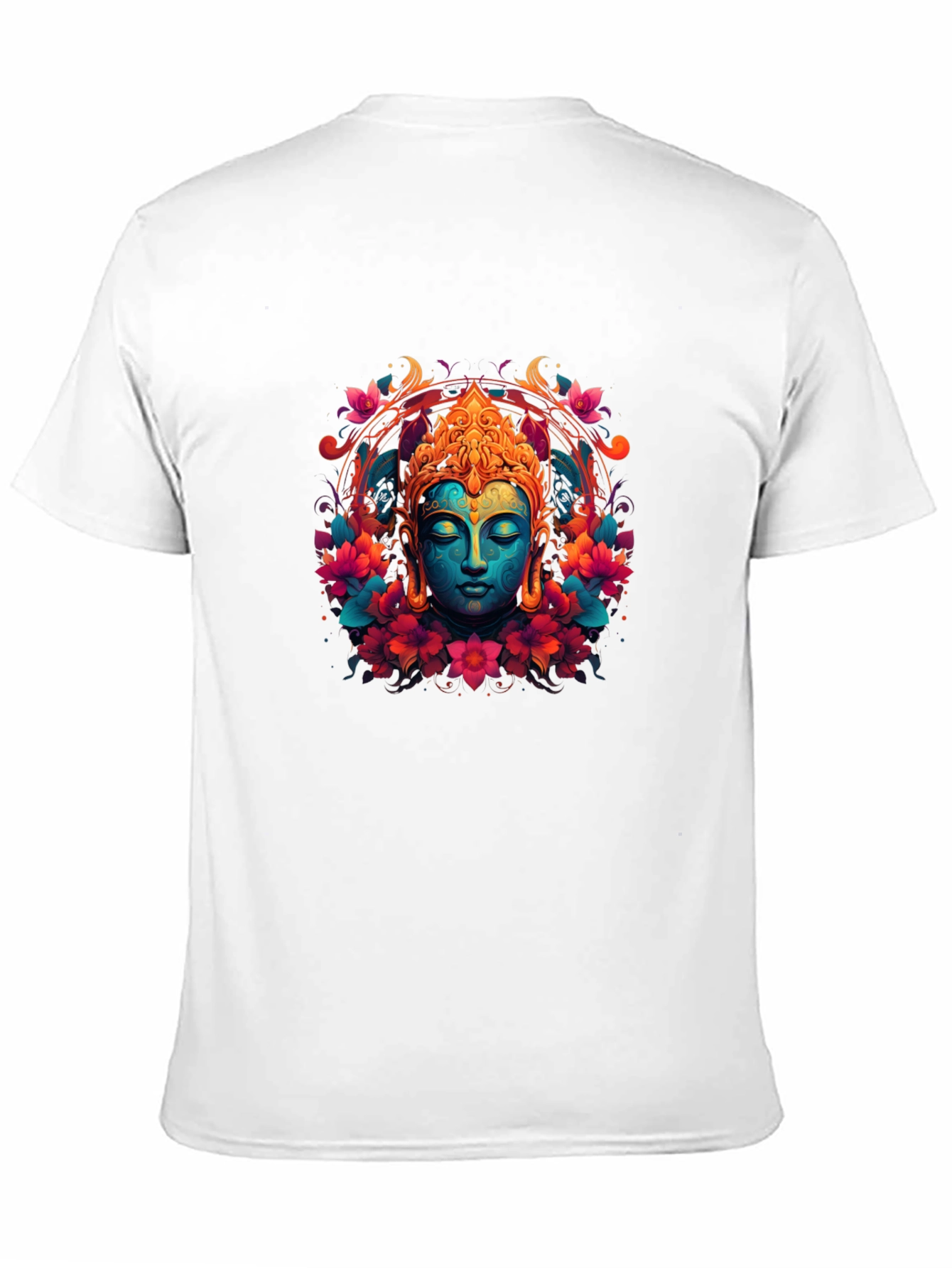 Vibrant Buddha Graphic T-Shirt