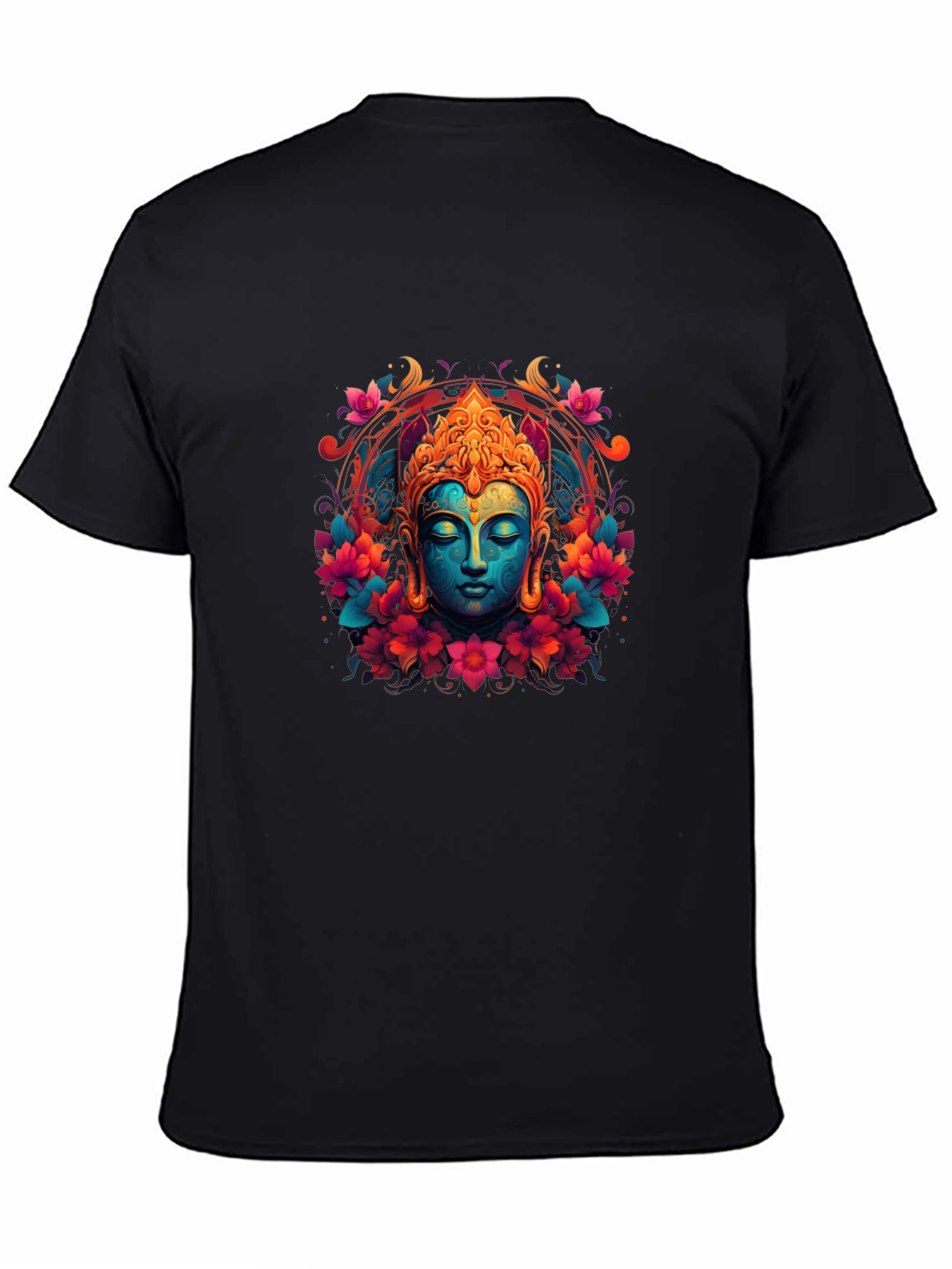 Vibrant Buddha Graphic T-Shirt