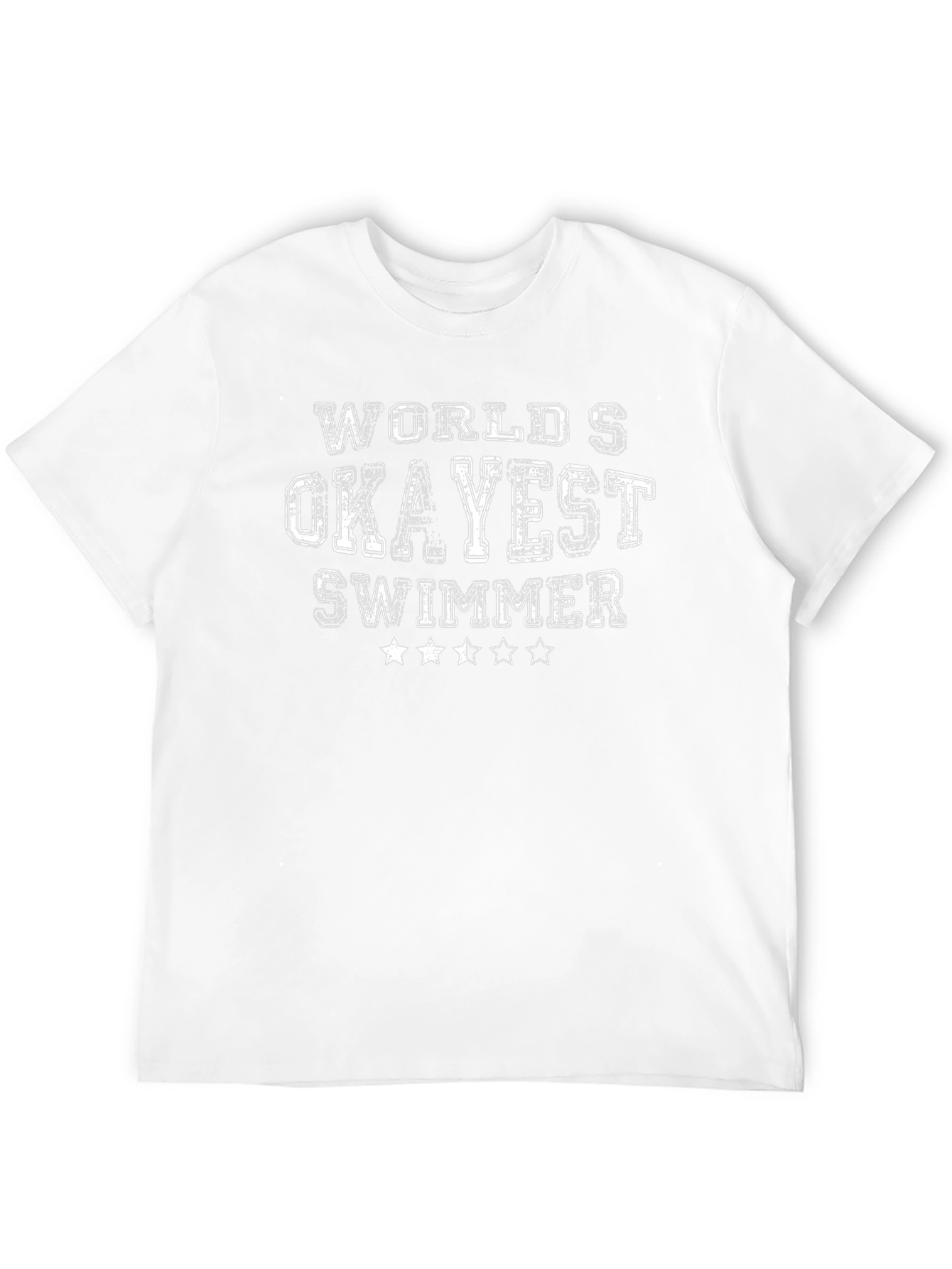 Worlds Okayest Swimmer Black T-Shirt