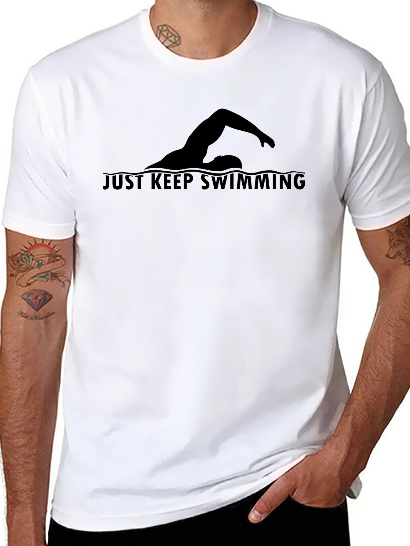 Just Keep Swimming Graphic T-Shirt - Unisex