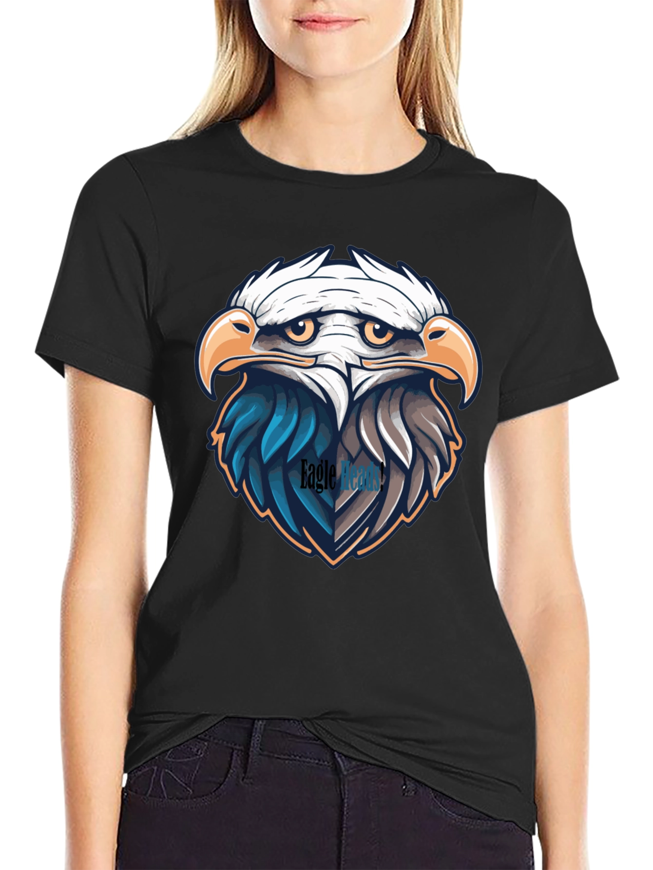 Mens Eagle Graphic Tee - Patriotic Design