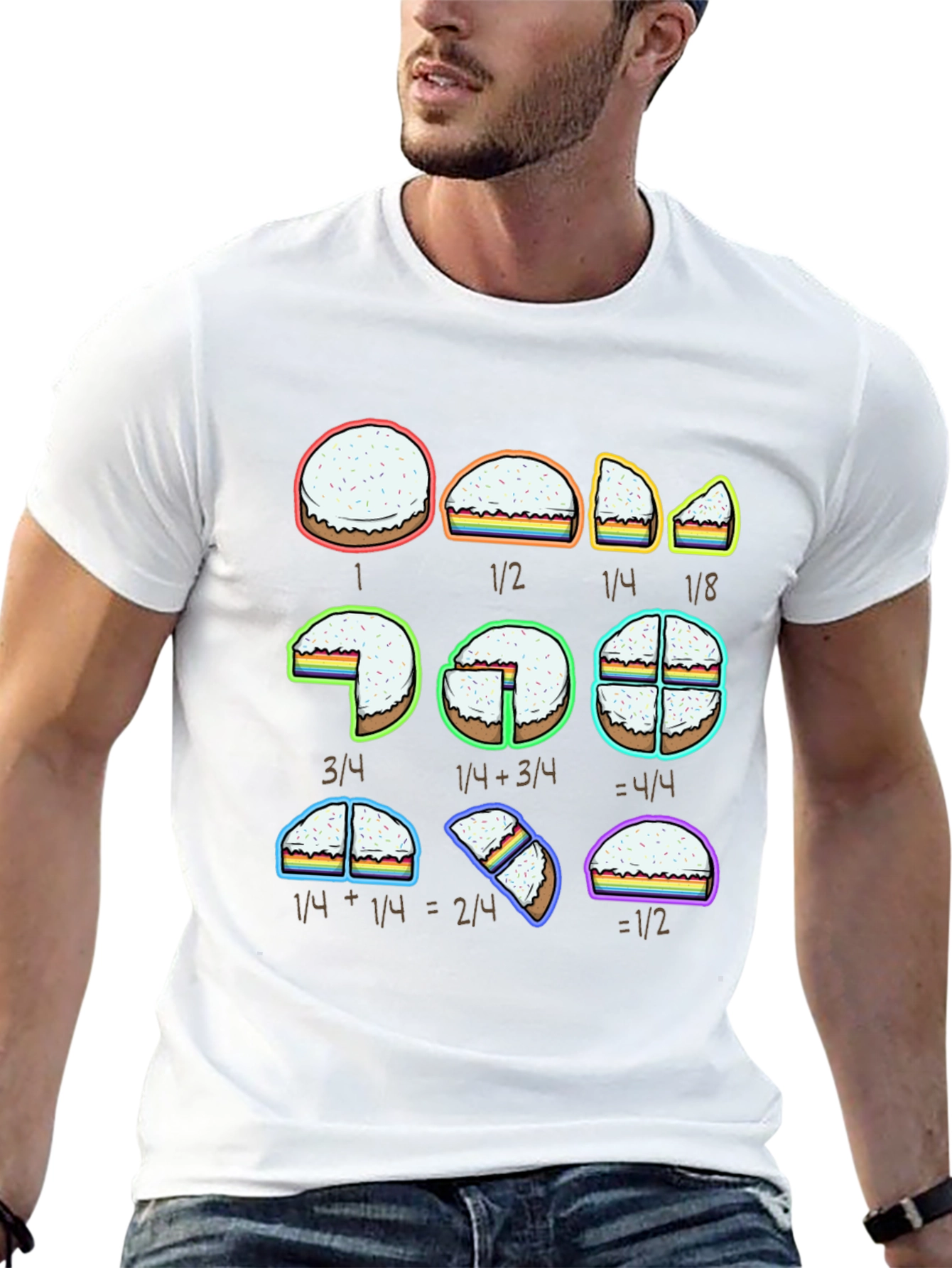 Math Cake T-Shirt - Fractions for Foodies