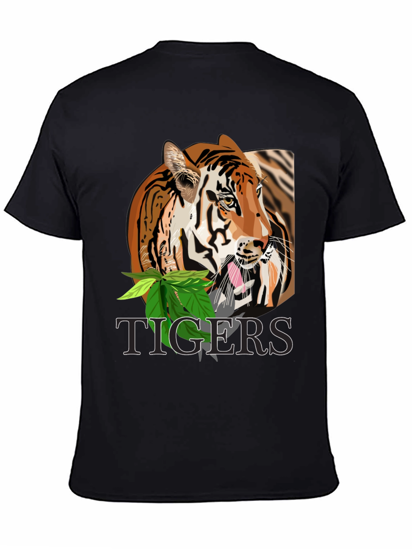 Tiger Graphic T-Shirt - Bold Black Tee
