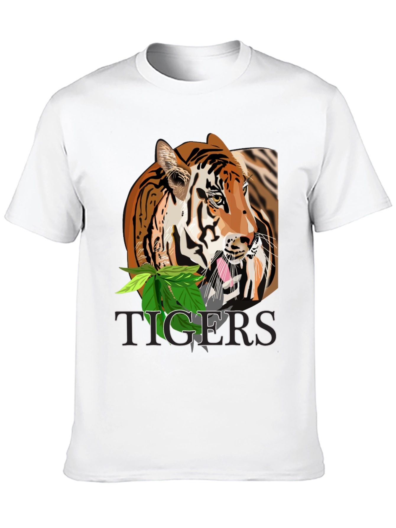 Tiger Graphic T-Shirt - Bold Black Tee