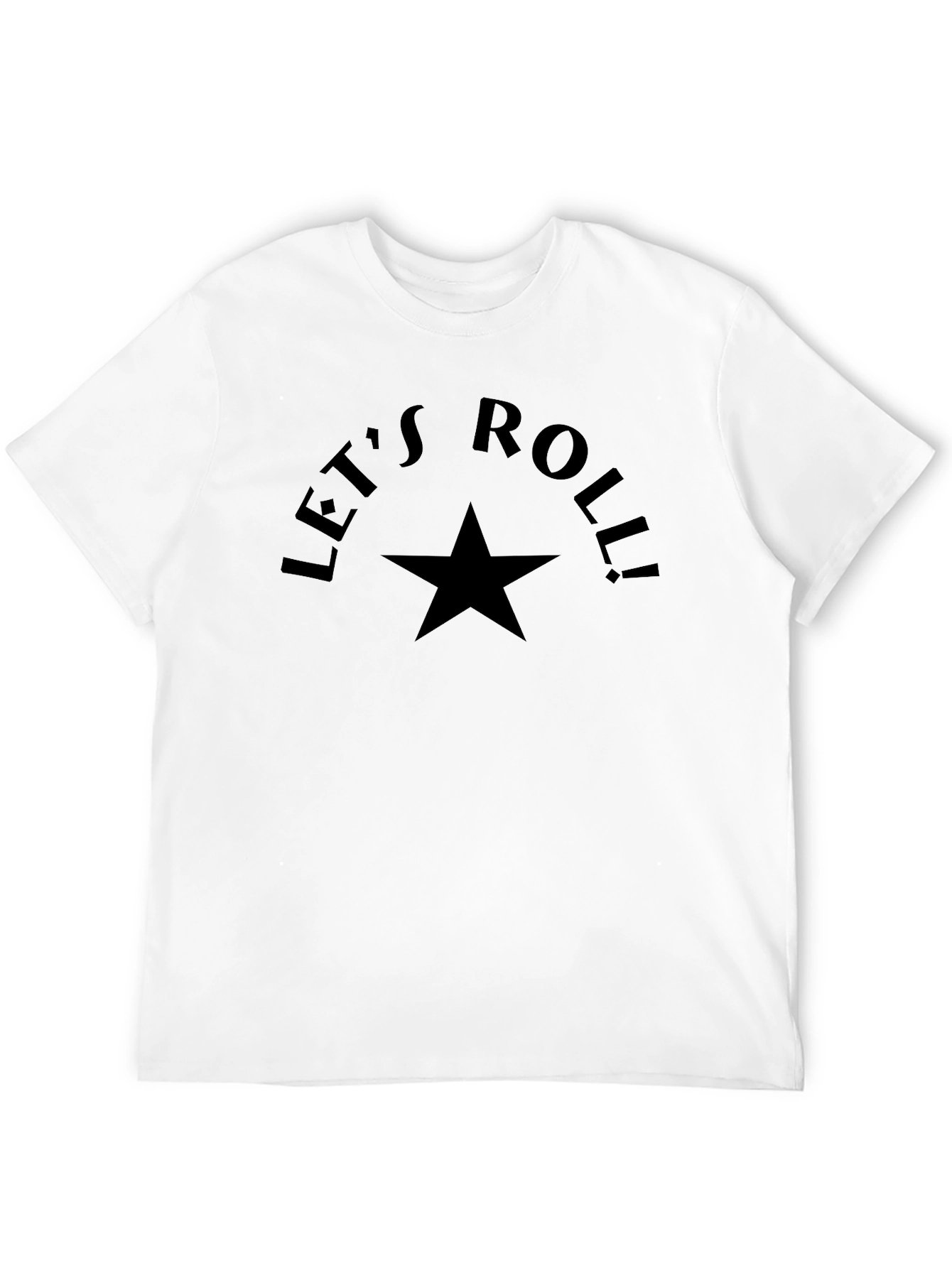 Lets Roll Star Black T-Shirt